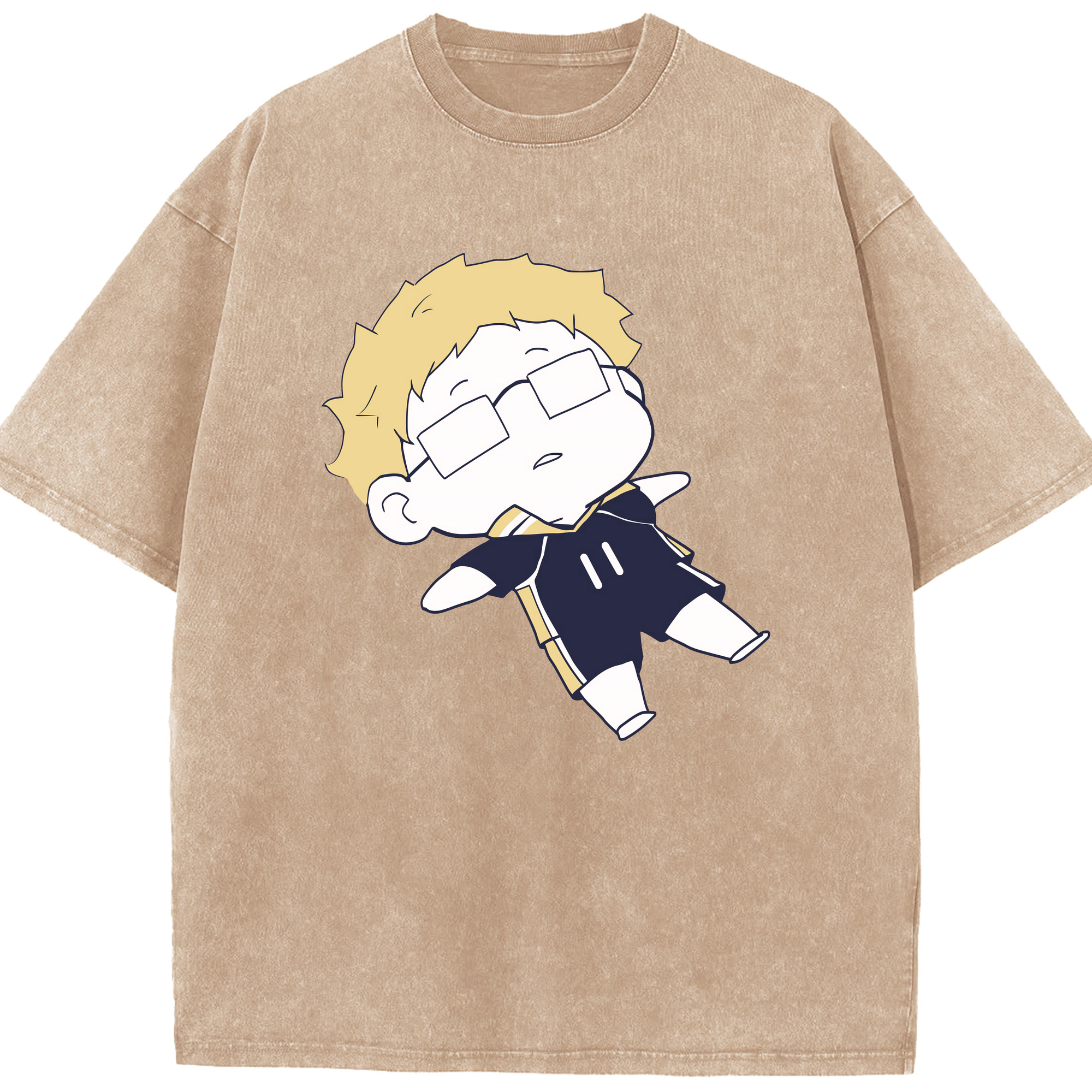 （画像用） ハイキュー!! Haikyu!! 綿100% ヴィンテージ風 半袖Tシャツ（フロントプリント）