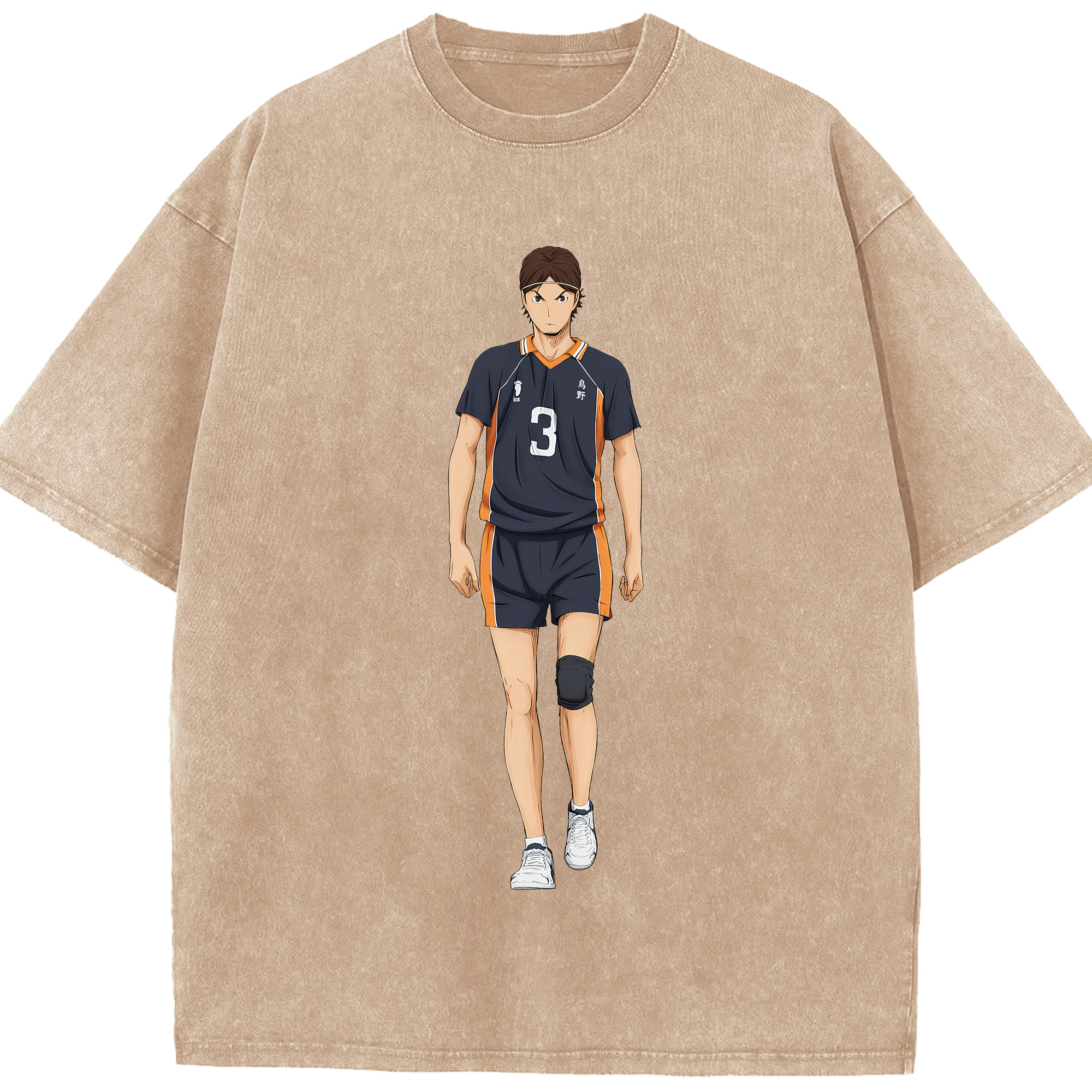 （画像用） ハイキュー!! Haikyu!! 綿100% ヴィンテージ風 半袖Tシャツ（フロントプリント）