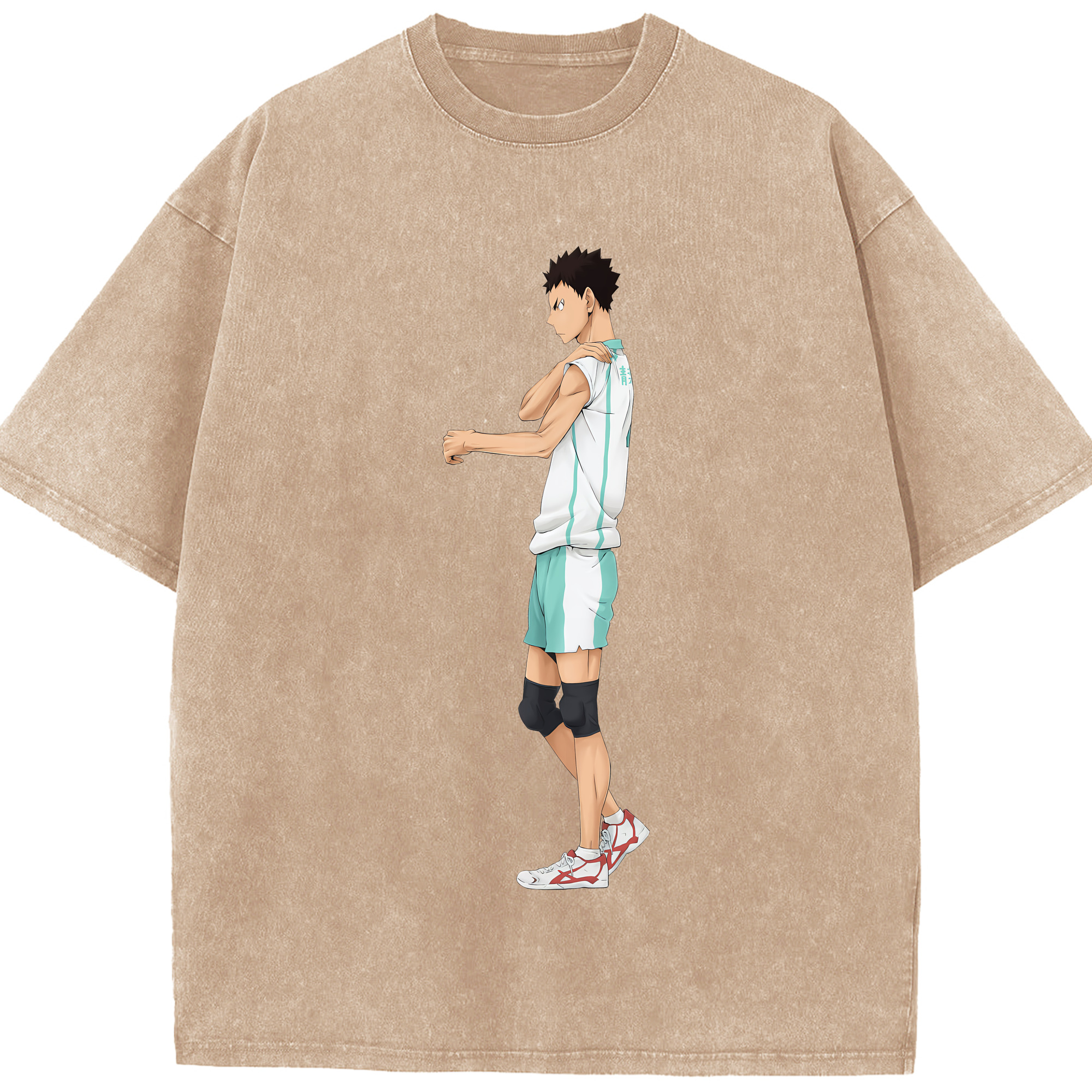 （画像用） ハイキュー!! Haikyu!! 綿100% ヴィンテージ風 半袖Tシャツ（フロントプリント）