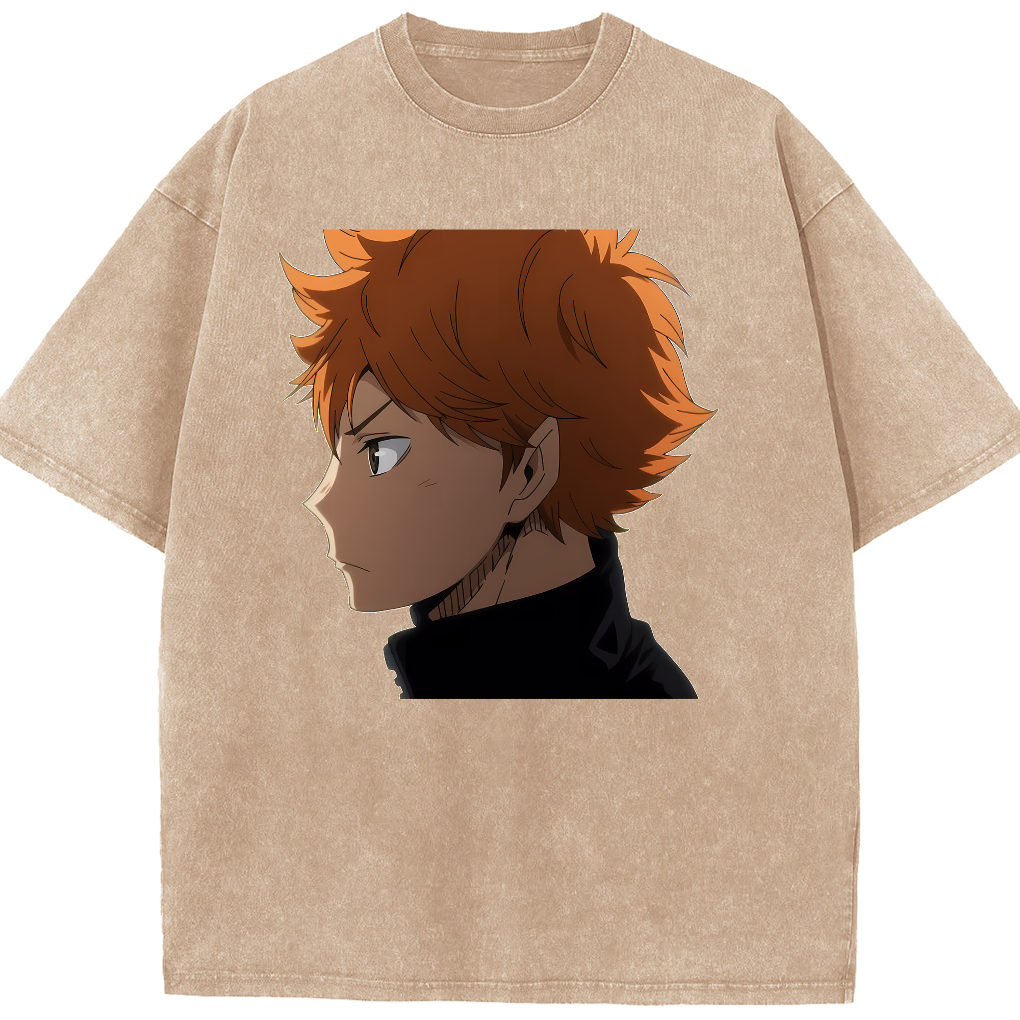 （画像用） ハイキュー!! Haikyu!! 綿100% ヴィンテージ風 半袖Tシャツ（フロントプリント）