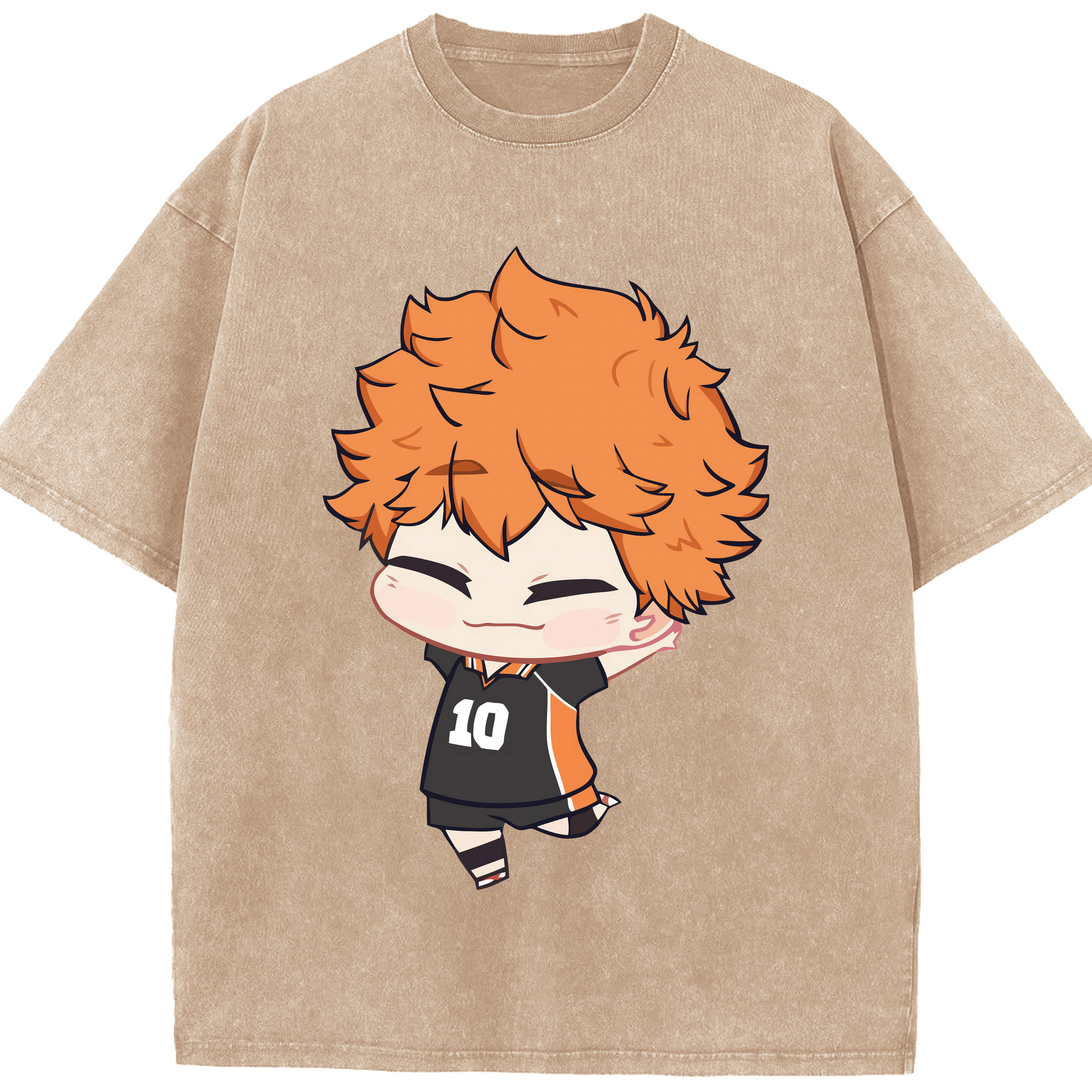 （画像用） ハイキュー!! Haikyu!! 綿100% ヴィンテージ風 半袖Tシャツ（フロントプリント）