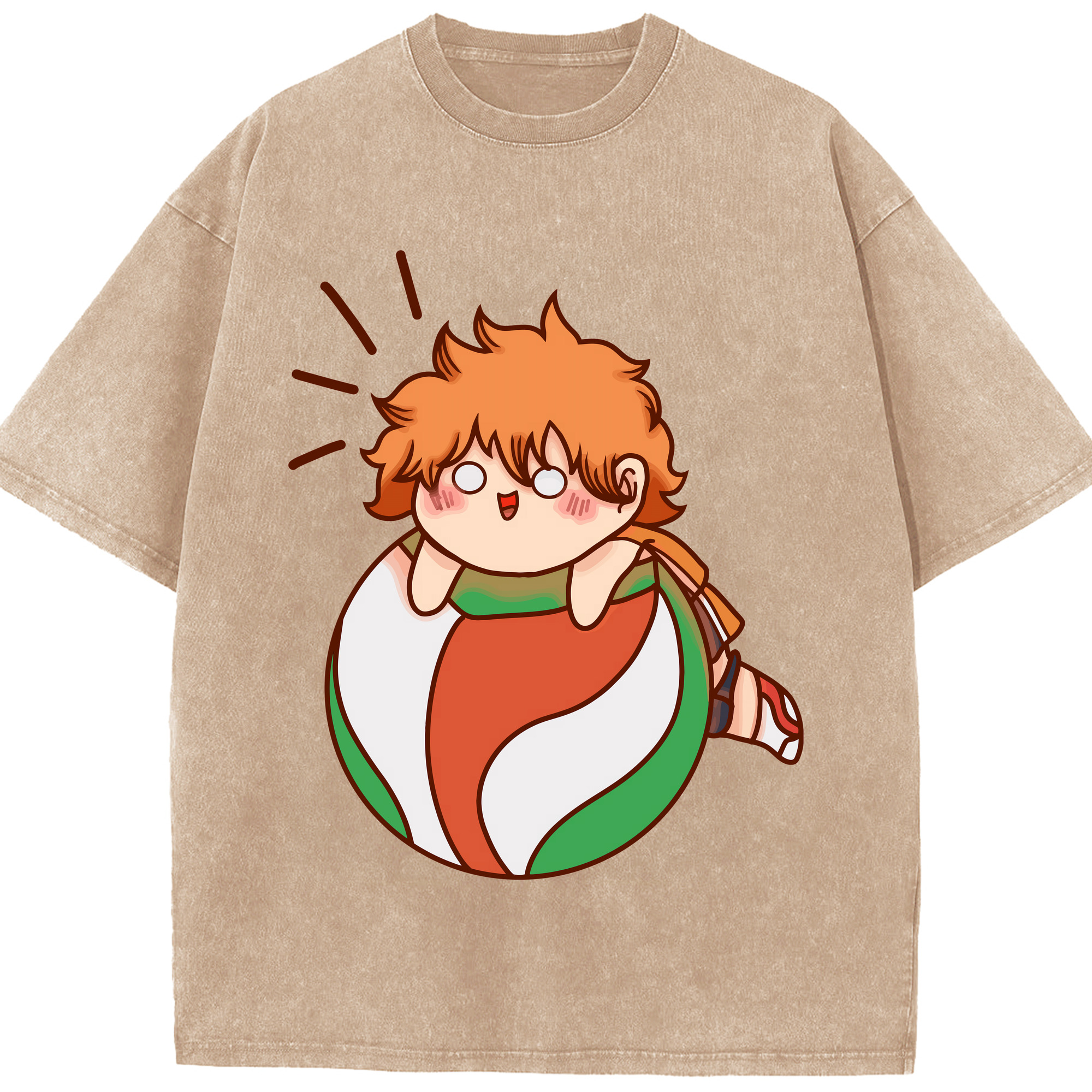 （画像用） ハイキュー!! Haikyu!! 綿100% ヴィンテージ風 半袖Tシャツ（フロントプリント）