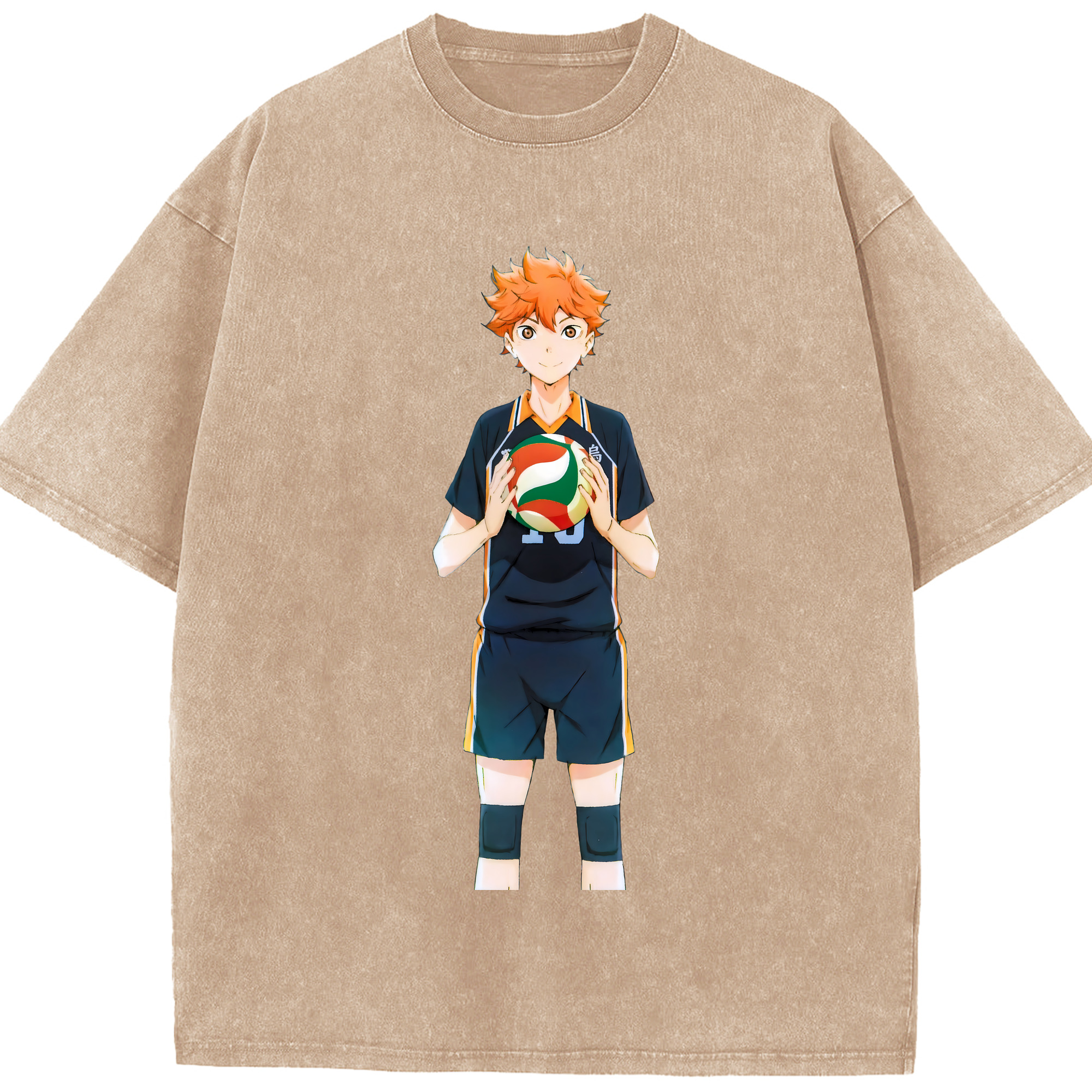 （画像用） ハイキュー!! Haikyu!! 綿100% ヴィンテージ風 半袖Tシャツ（フロントプリント）