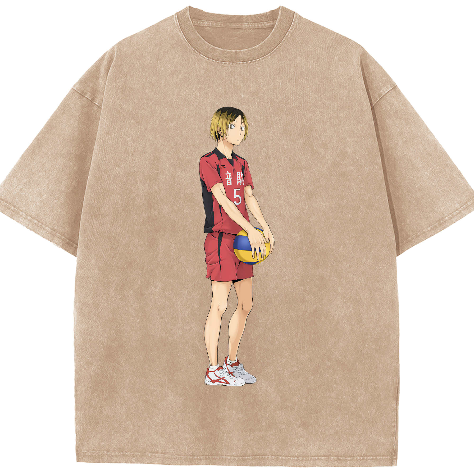 （画像用） ハイキュー!! Haikyu!! 綿100% ヴィンテージ風 半袖Tシャツ（フロントプリント）