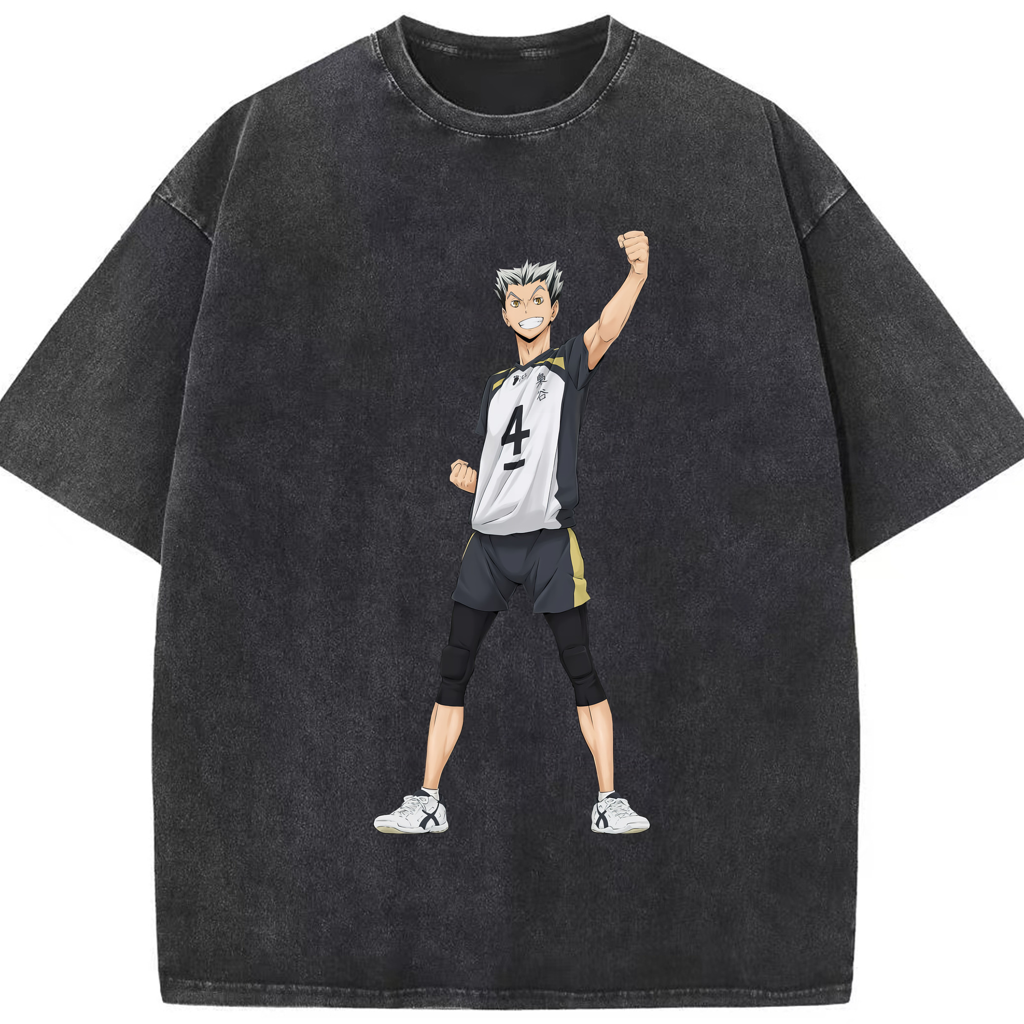 （画像用） ハイキュー!! Haikyu!! 綿100% ヴィンテージ風 半袖Tシャツ（フロントプリント）