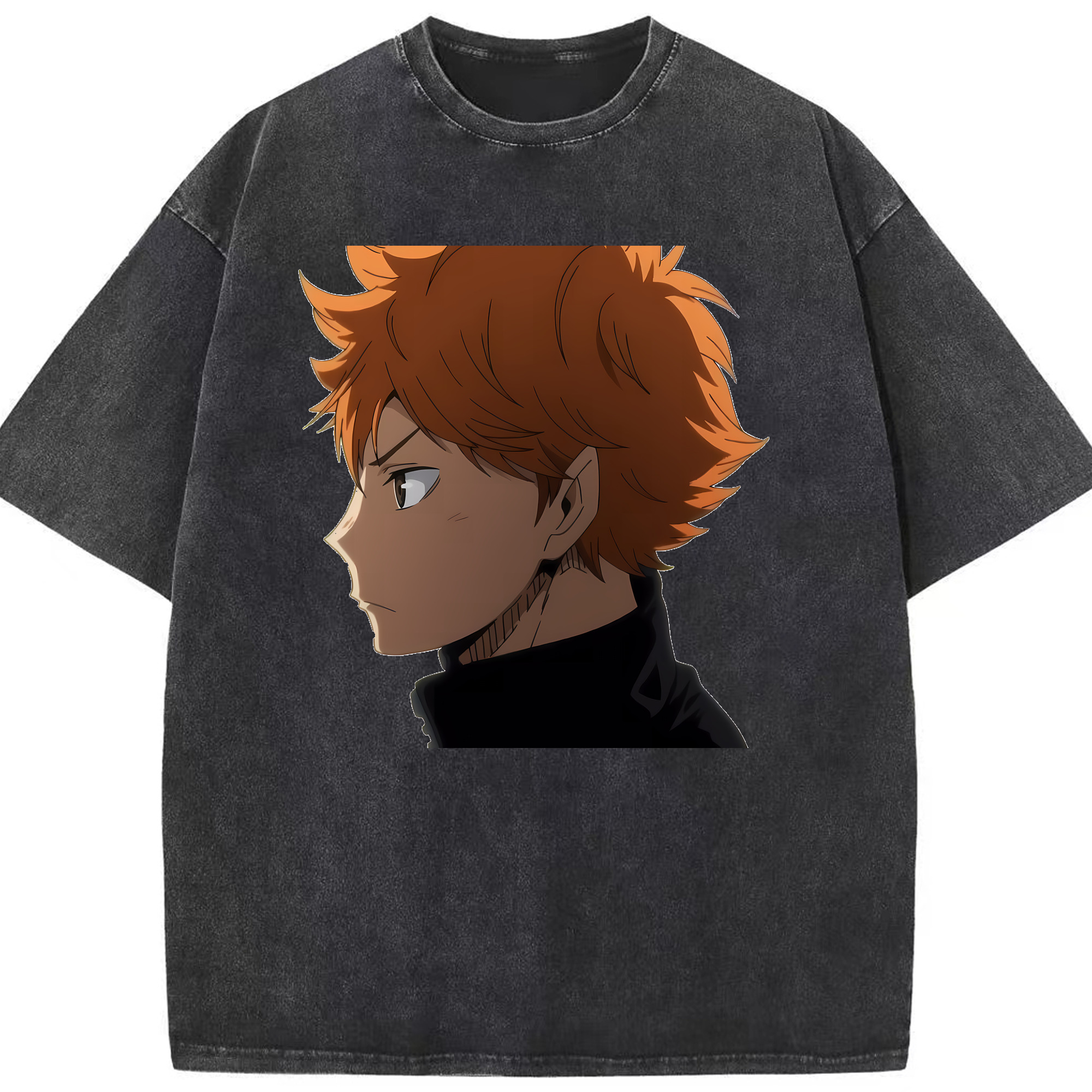 （画像用） ハイキュー!! Haikyu!! 綿100% ヴィンテージ風 半袖Tシャツ（フロントプリント）