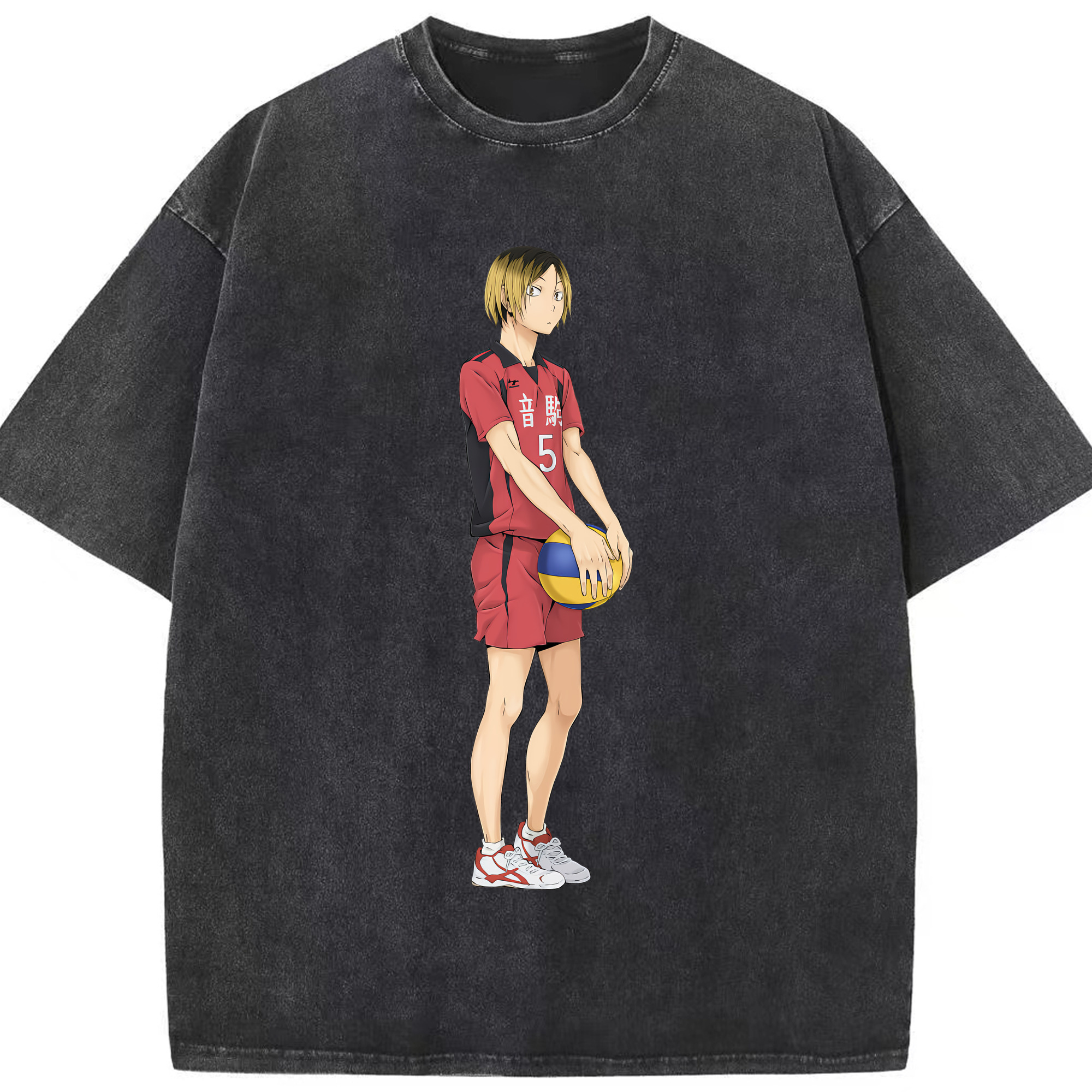 （画像用） ハイキュー!! Haikyu!! 綿100% ヴィンテージ風 半袖Tシャツ（フロントプリント）