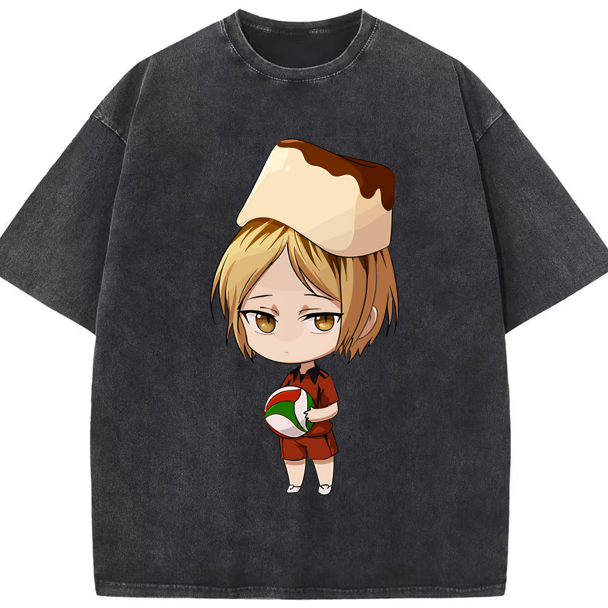 （画像用） ハイキュー!! Haikyu!! 綿100% ヴィンテージ風 半袖Tシャツ（フロントプリント）