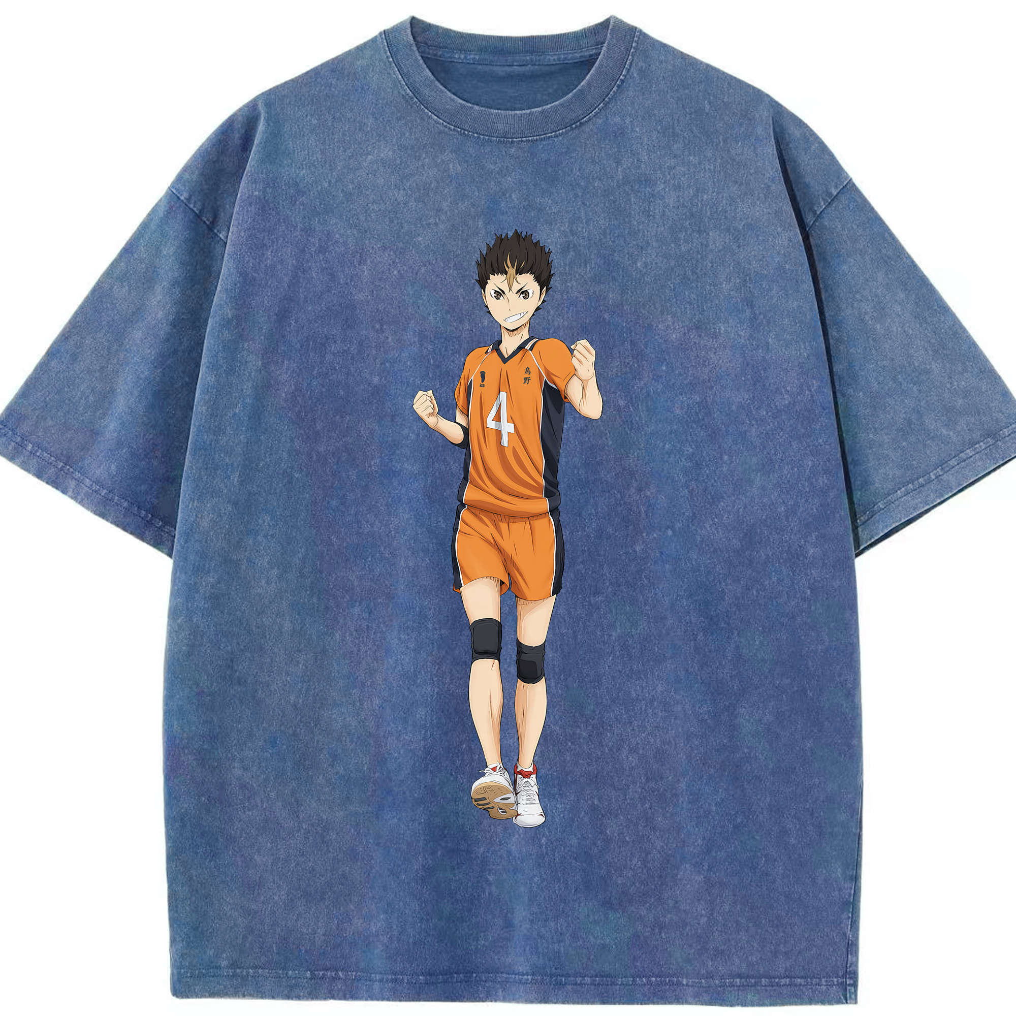 （画像用） ハイキュー!! Haikyu!! 綿100% ヴィンテージ風 半袖Tシャツ（フロントプリント）