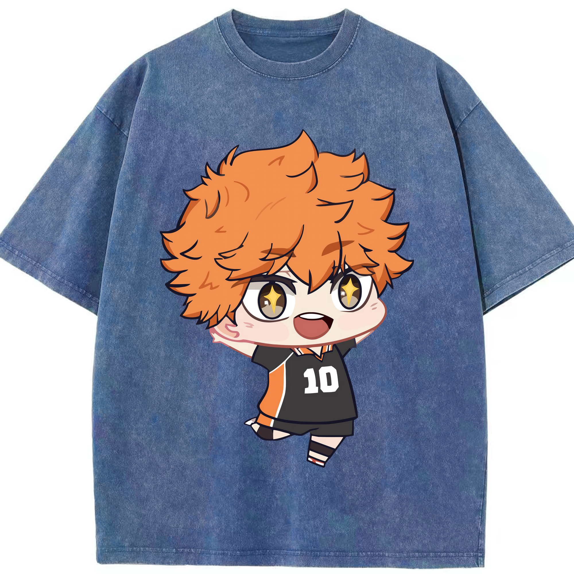 （画像用） ハイキュー!! Haikyu!! 綿100% ヴィンテージ風 半袖Tシャツ（フロントプリント）