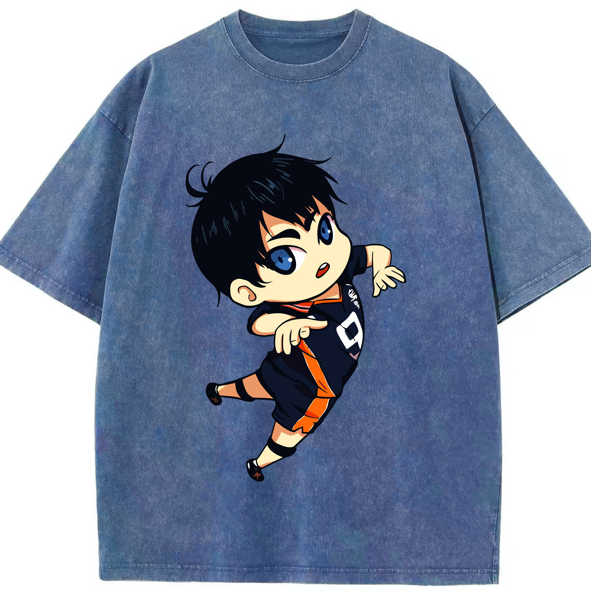 （画像用） ハイキュー!! Haikyu!! 綿100% ヴィンテージ風 半袖Tシャツ（フロントプリント）