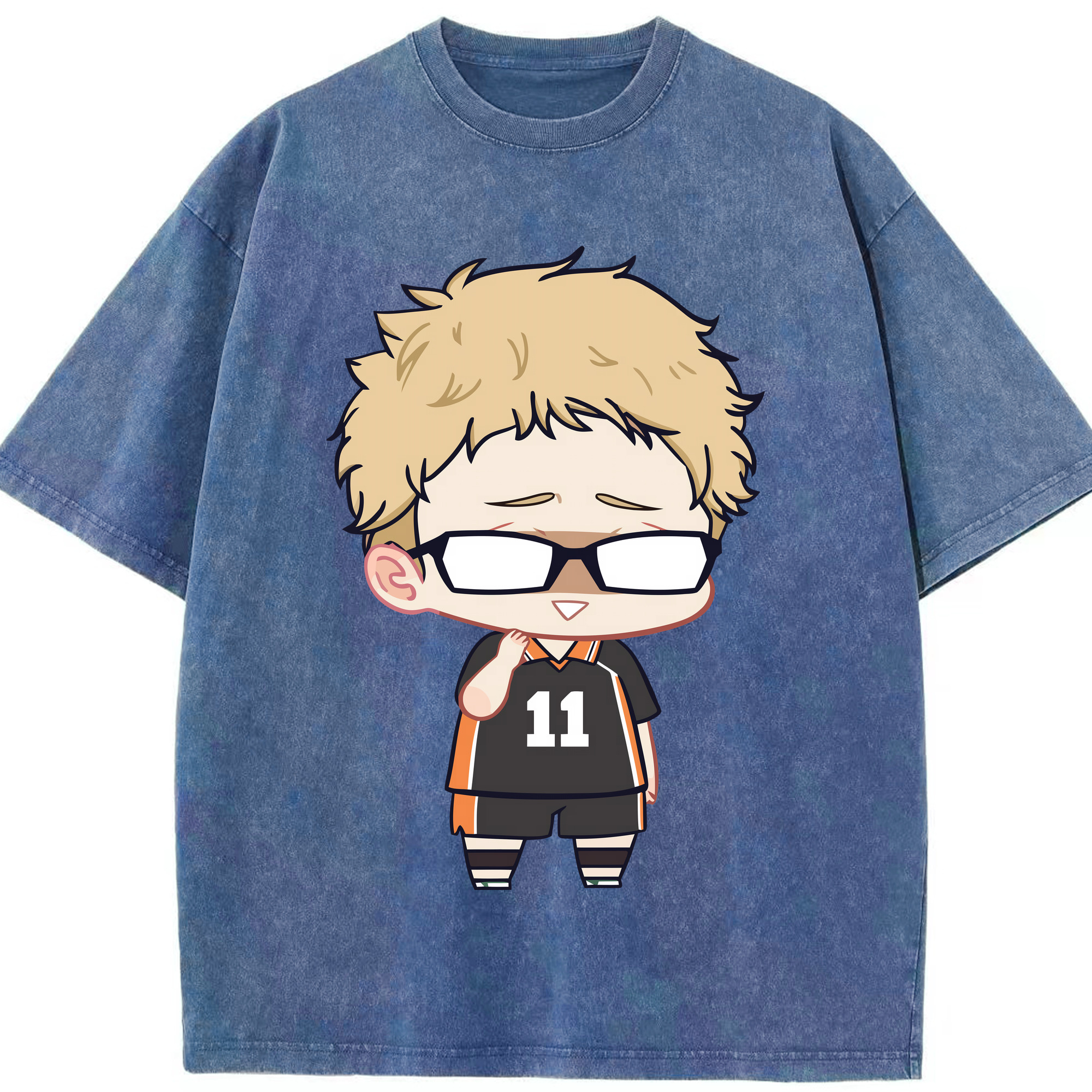 （画像用） ハイキュー!! Haikyu!! 綿100% ヴィンテージ風 半袖Tシャツ（フロントプリント）