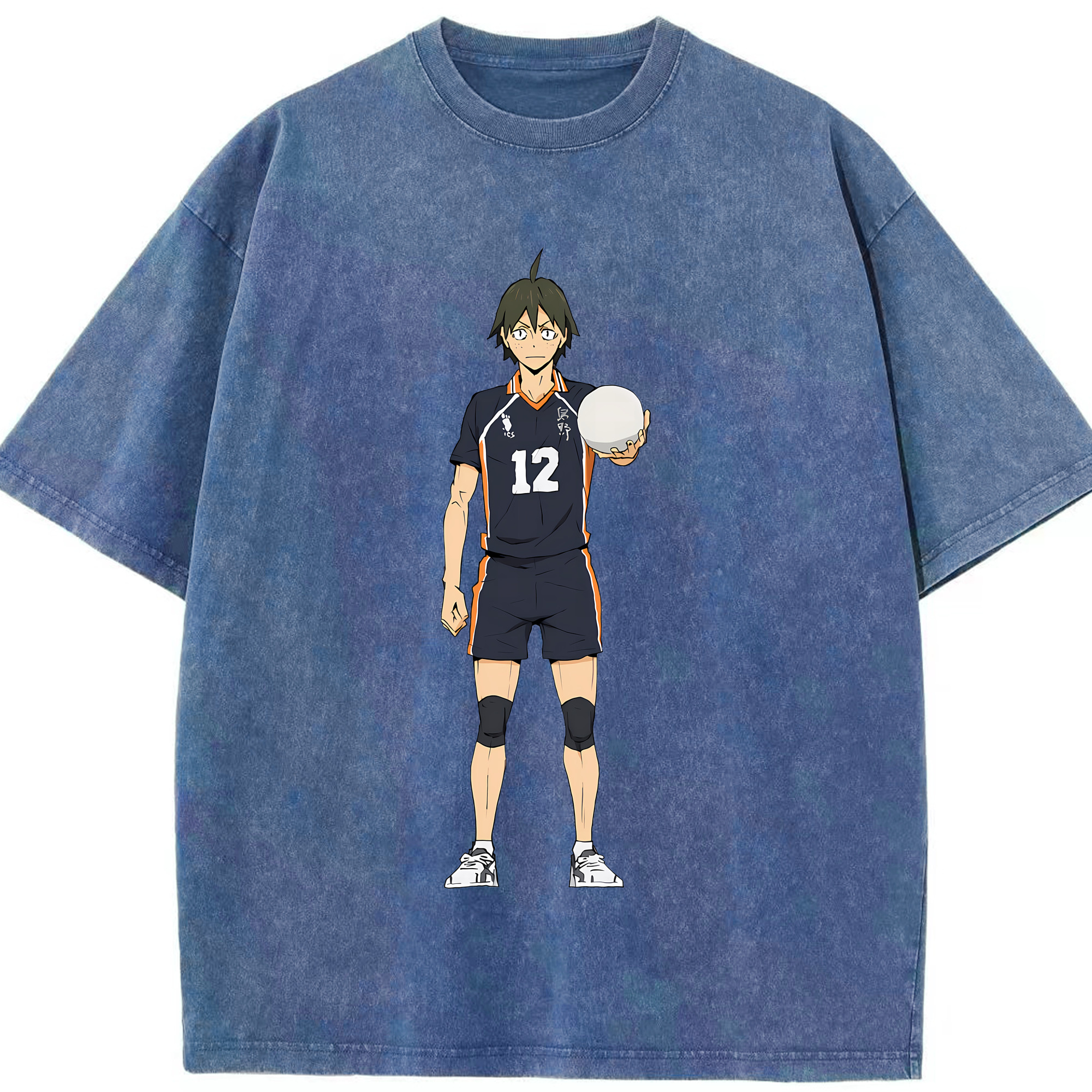 （画像用） ハイキュー!! Haikyu!! 綿100% ヴィンテージ風 半袖Tシャツ（フロントプリント）