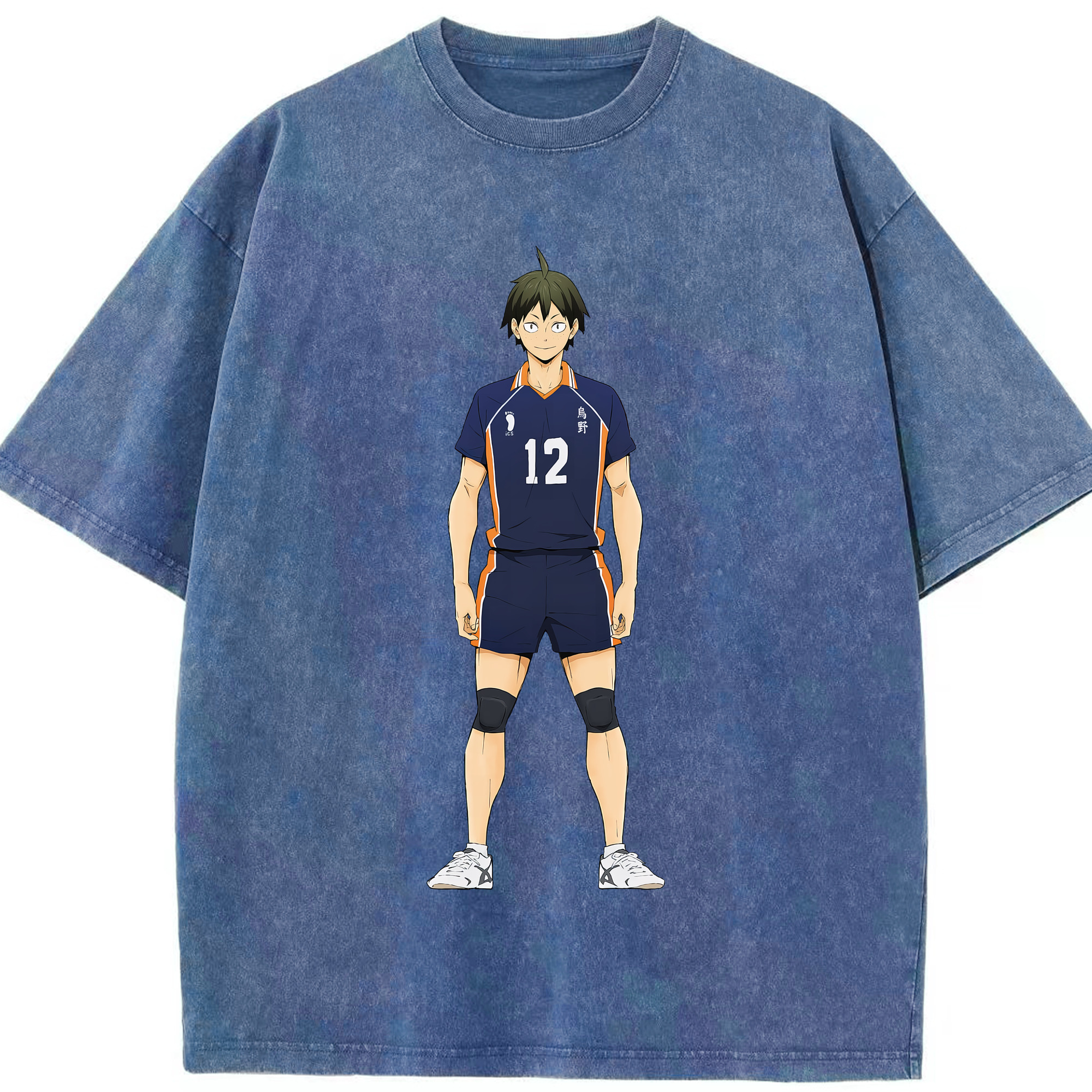（画像用） ハイキュー!! Haikyu!! 綿100% ヴィンテージ風 半袖Tシャツ（フロントプリント）