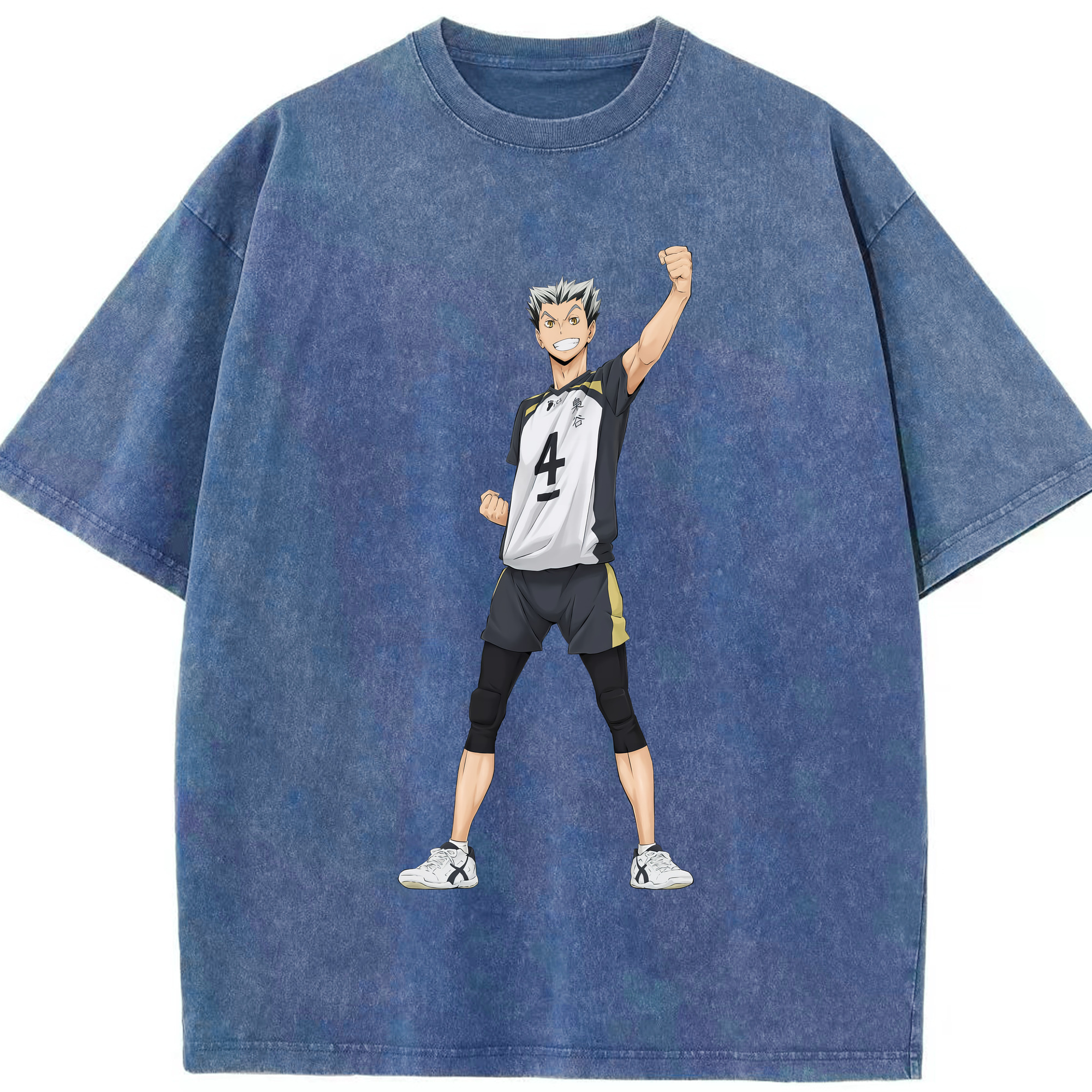 （画像用） ハイキュー!! Haikyu!! 綿100% ヴィンテージ風 半袖Tシャツ（フロントプリント）