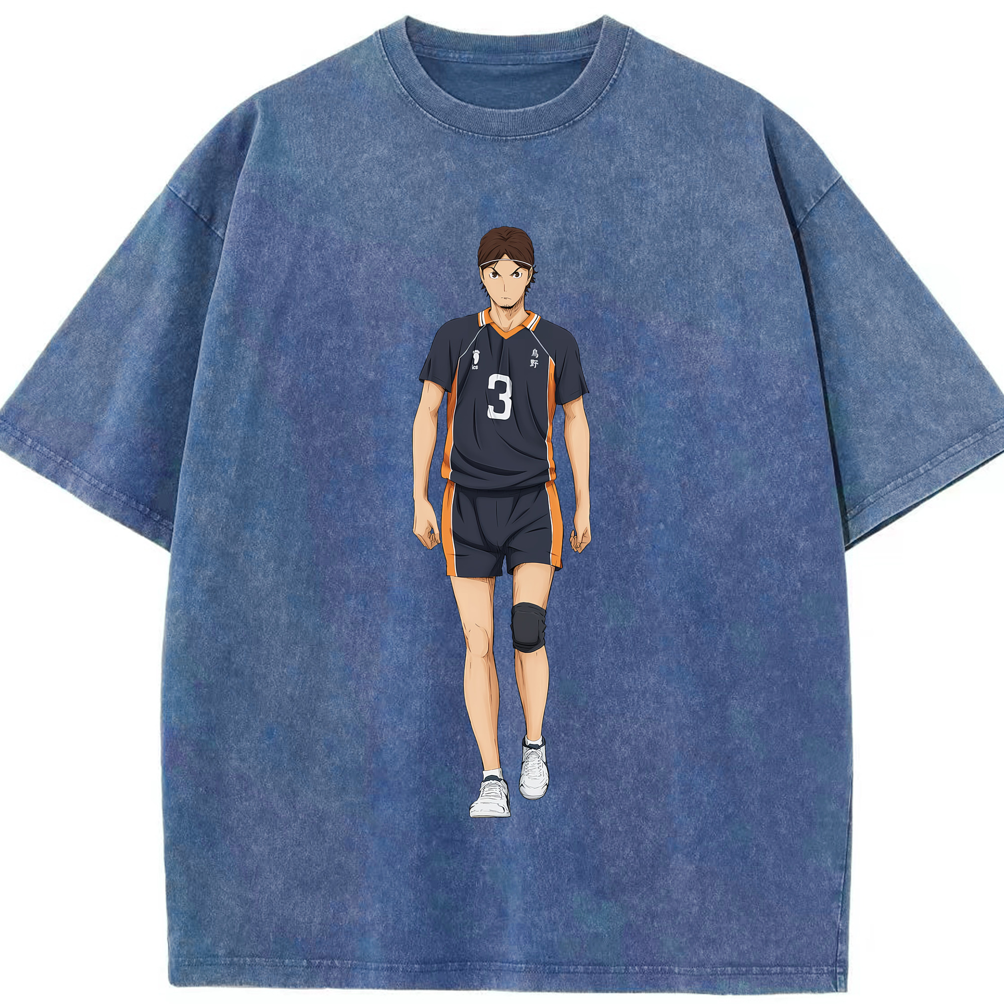 （画像用） ハイキュー!! Haikyu!! 綿100% ヴィンテージ風 半袖Tシャツ（フロントプリント）