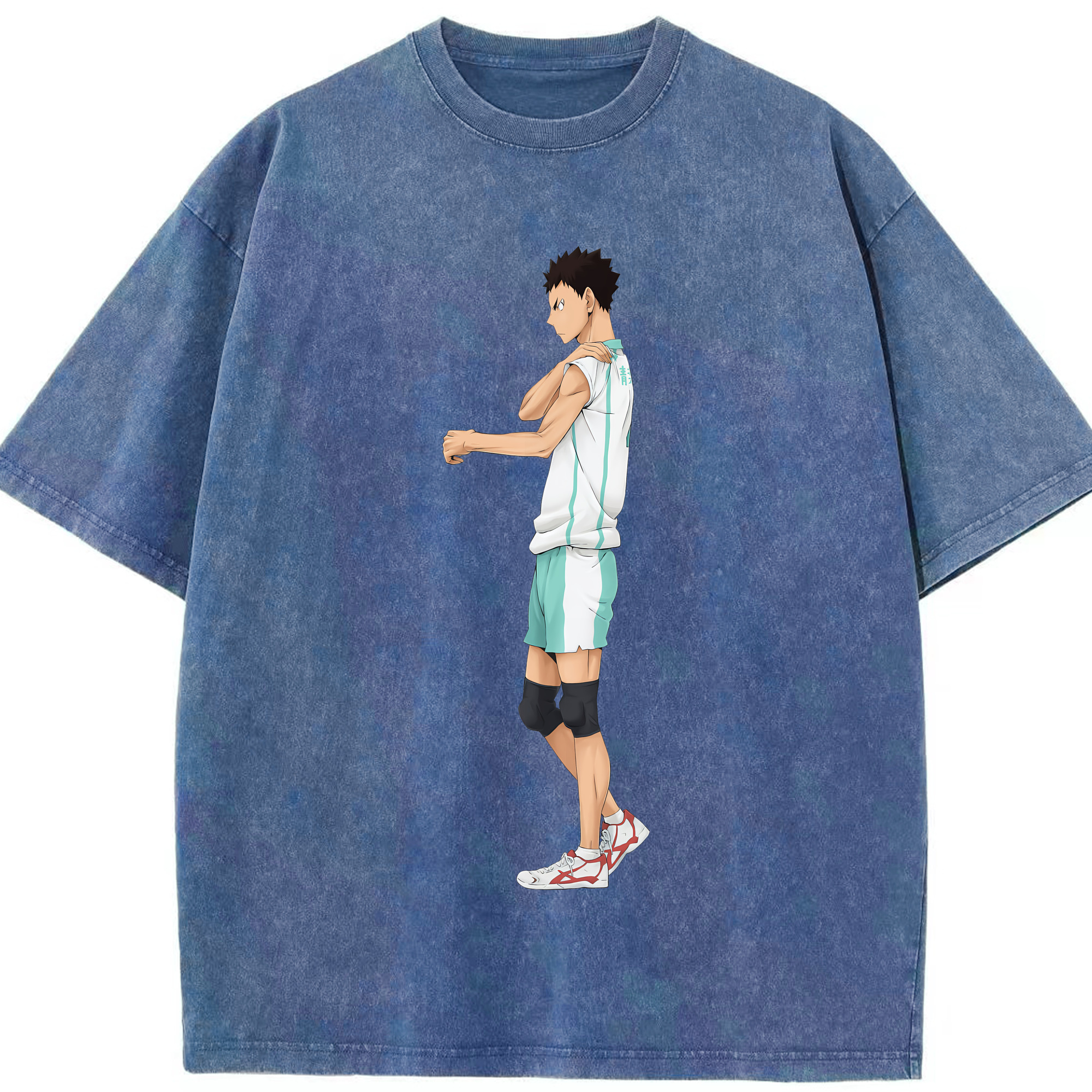 （画像用） ハイキュー!! Haikyu!! 綿100% ヴィンテージ風 半袖Tシャツ（フロントプリント）