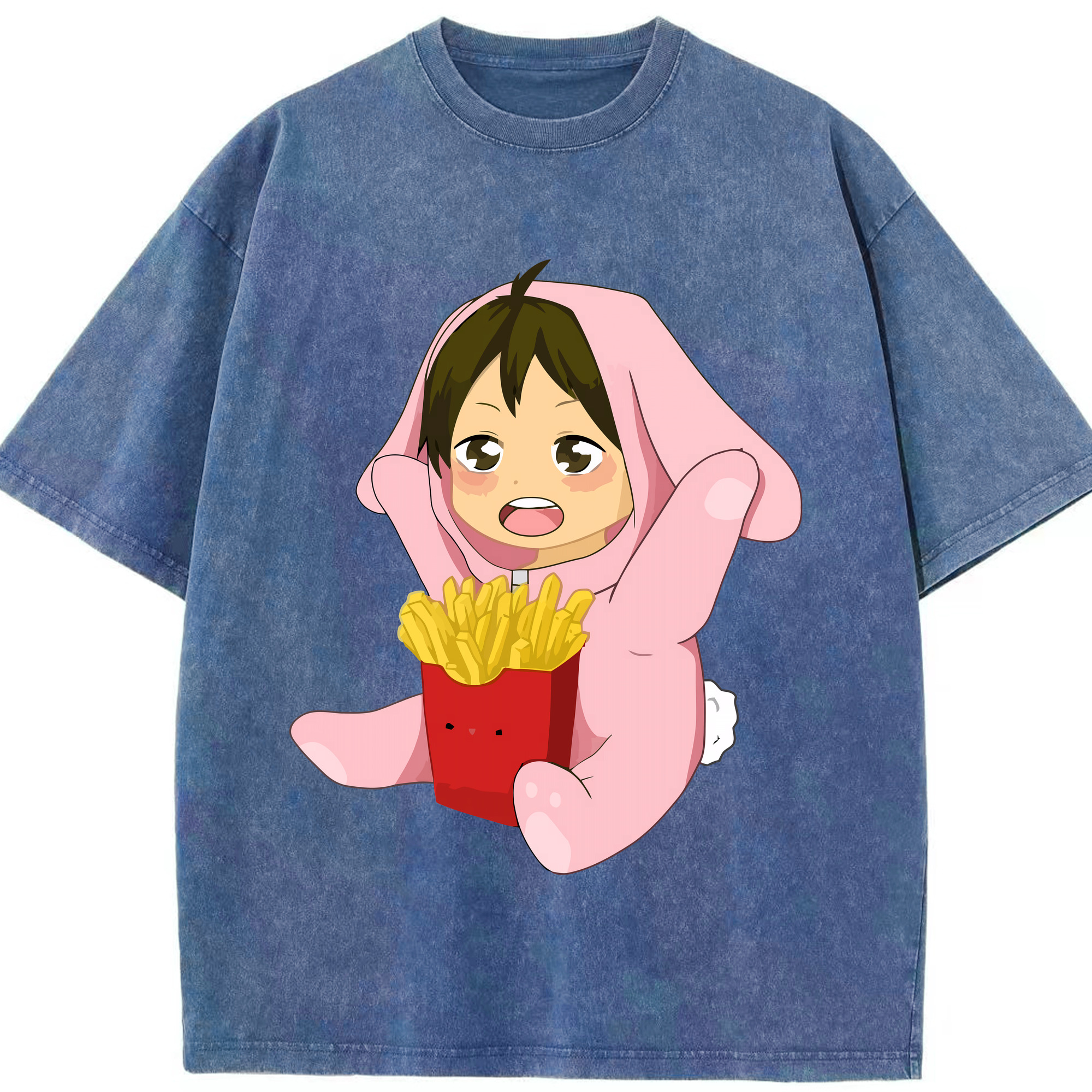 （画像用） ハイキュー!! Haikyu!! 綿100% ヴィンテージ風 半袖Tシャツ（フロントプリント）