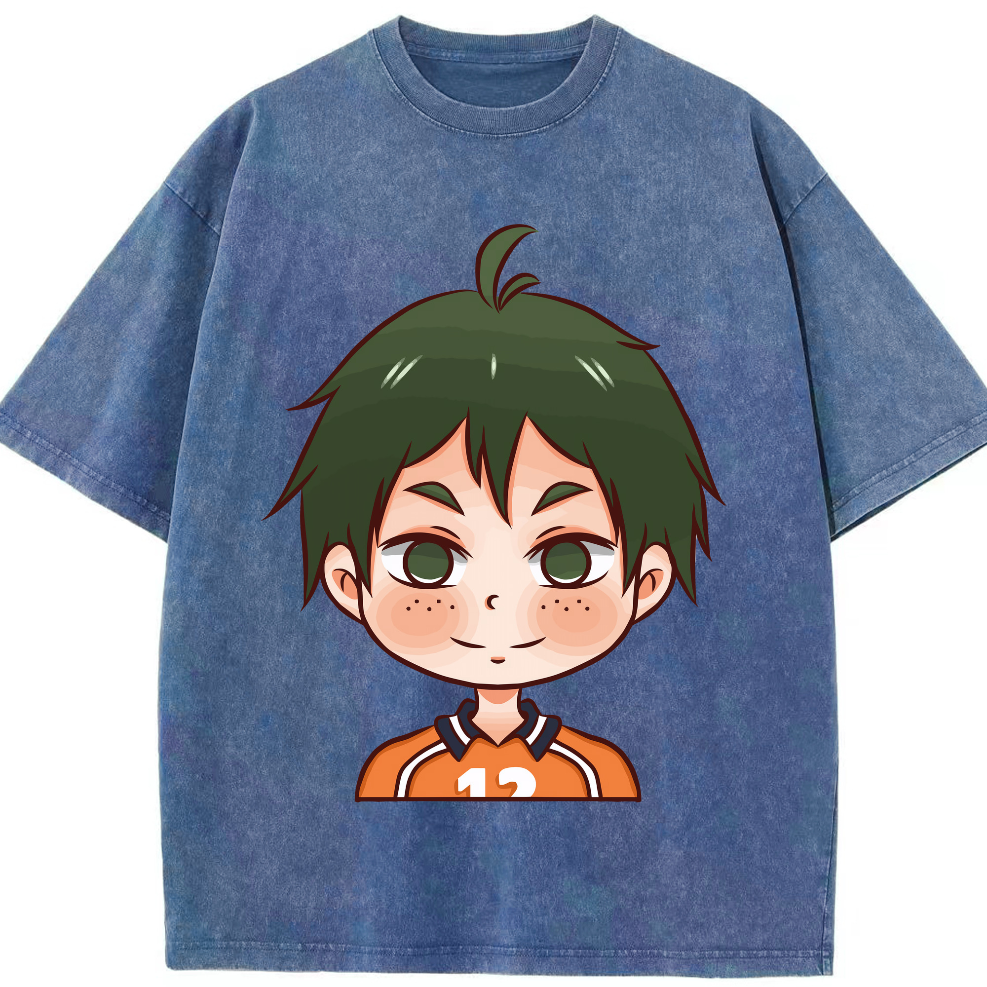 （画像用） ハイキュー!! Haikyu!! 綿100% ヴィンテージ風 半袖Tシャツ（フロントプリント）
