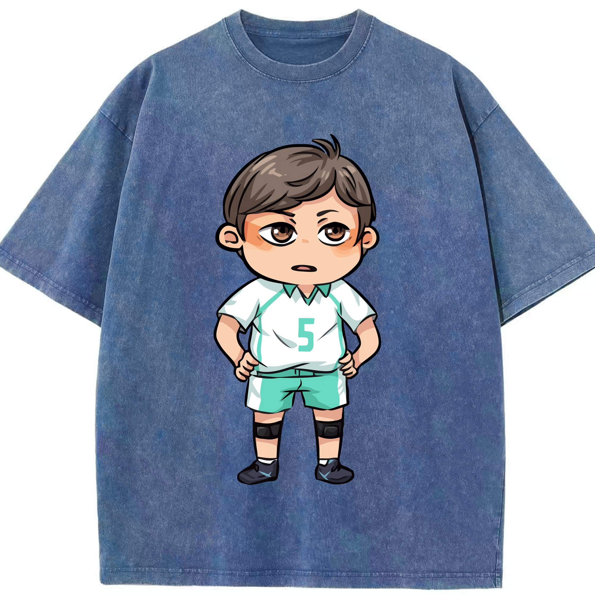 （画像用） ハイキュー!! Haikyu!! 綿100% ヴィンテージ風 半袖Tシャツ（フロントプリント）