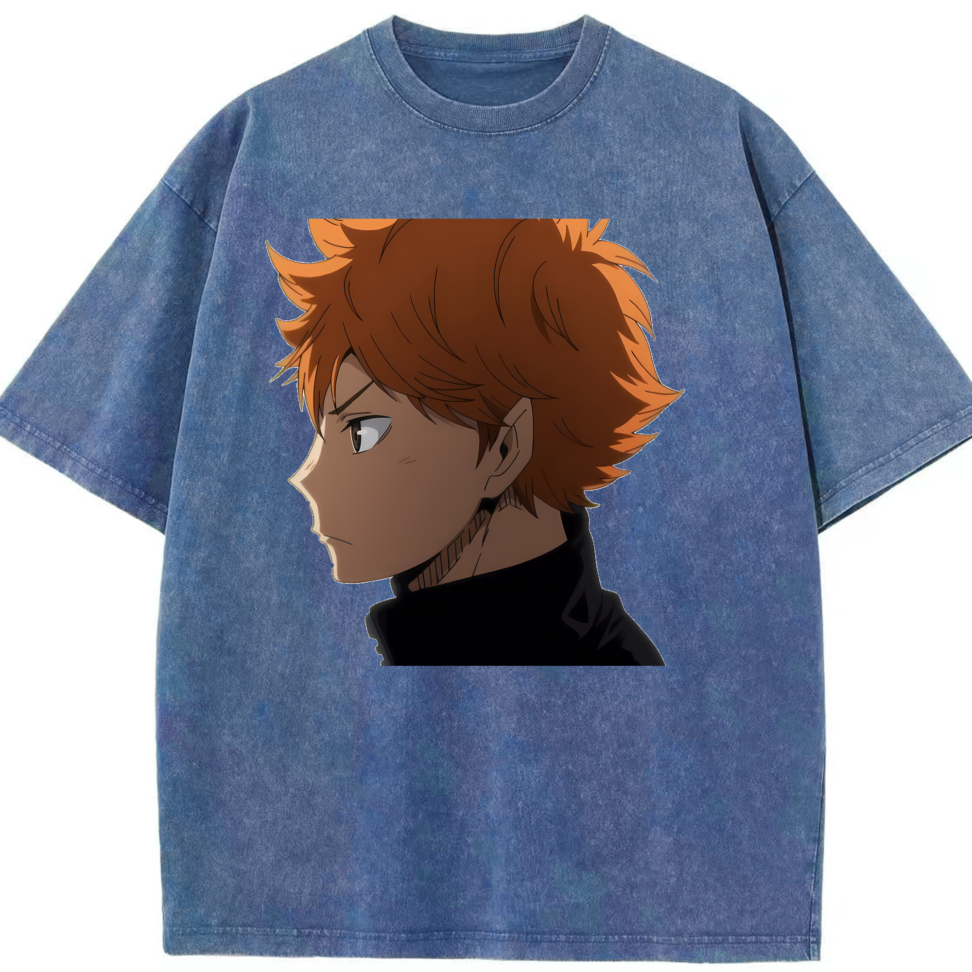 （画像用） ハイキュー!! Haikyu!! 綿100% ヴィンテージ風 半袖Tシャツ（フロントプリント）