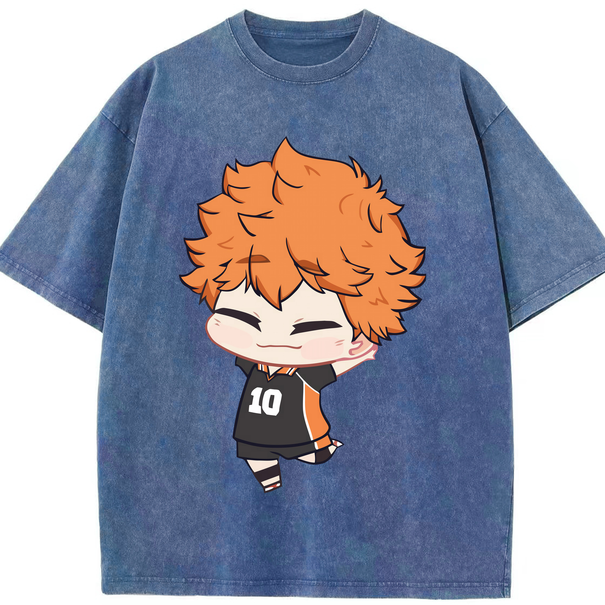 （画像用） ハイキュー!! Haikyu!! 綿100% ヴィンテージ風 半袖Tシャツ（フロントプリント）