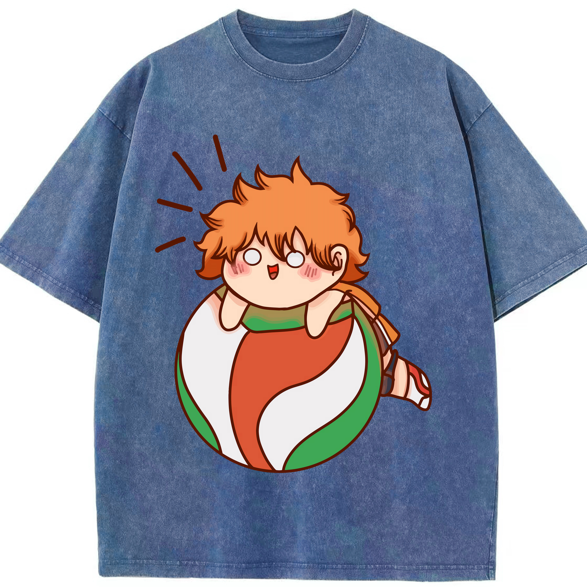 （画像用） ハイキュー!! Haikyu!! 綿100% ヴィンテージ風 半袖Tシャツ（フロントプリント）