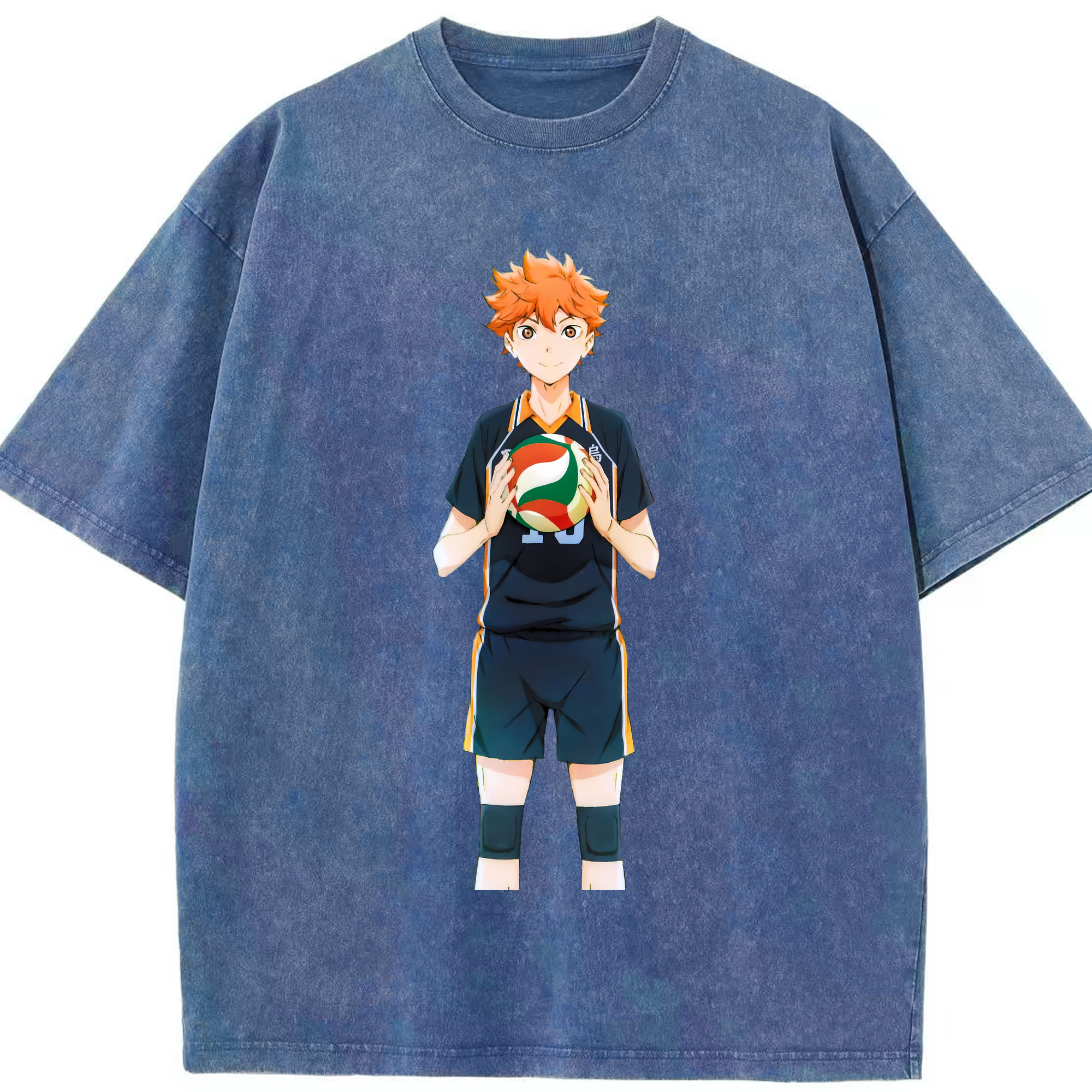 （画像用） ハイキュー!! Haikyu!! 綿100% ヴィンテージ風 半袖Tシャツ（フロントプリント）