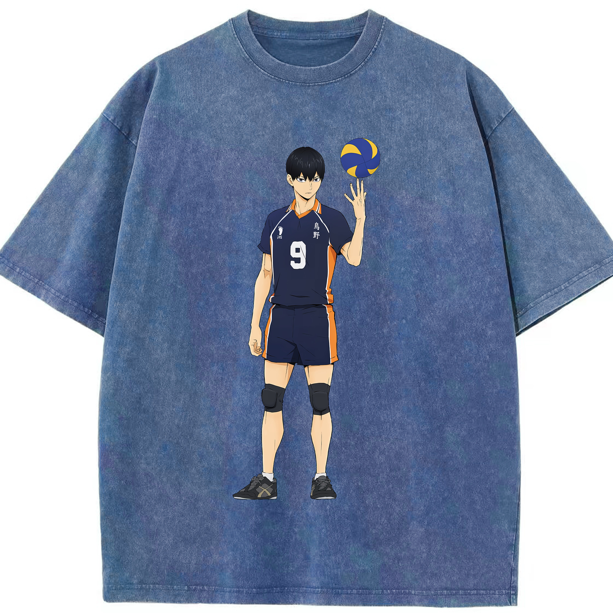 （画像用） ハイキュー!! Haikyu!! 綿100% ヴィンテージ風 半袖Tシャツ（フロントプリント）