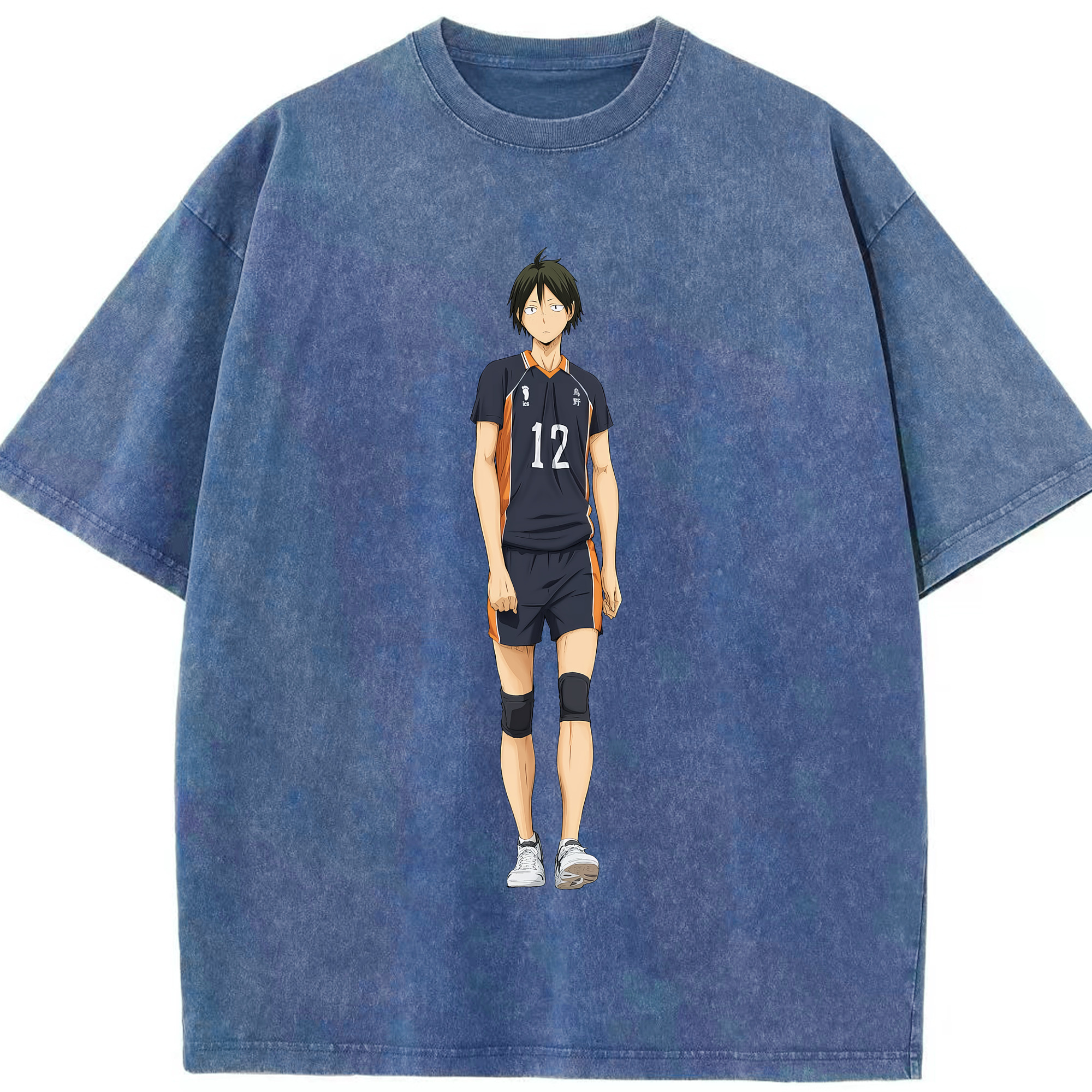 （画像用） ハイキュー!! Haikyu!! 綿100% ヴィンテージ風 半袖Tシャツ（フロントプリント）