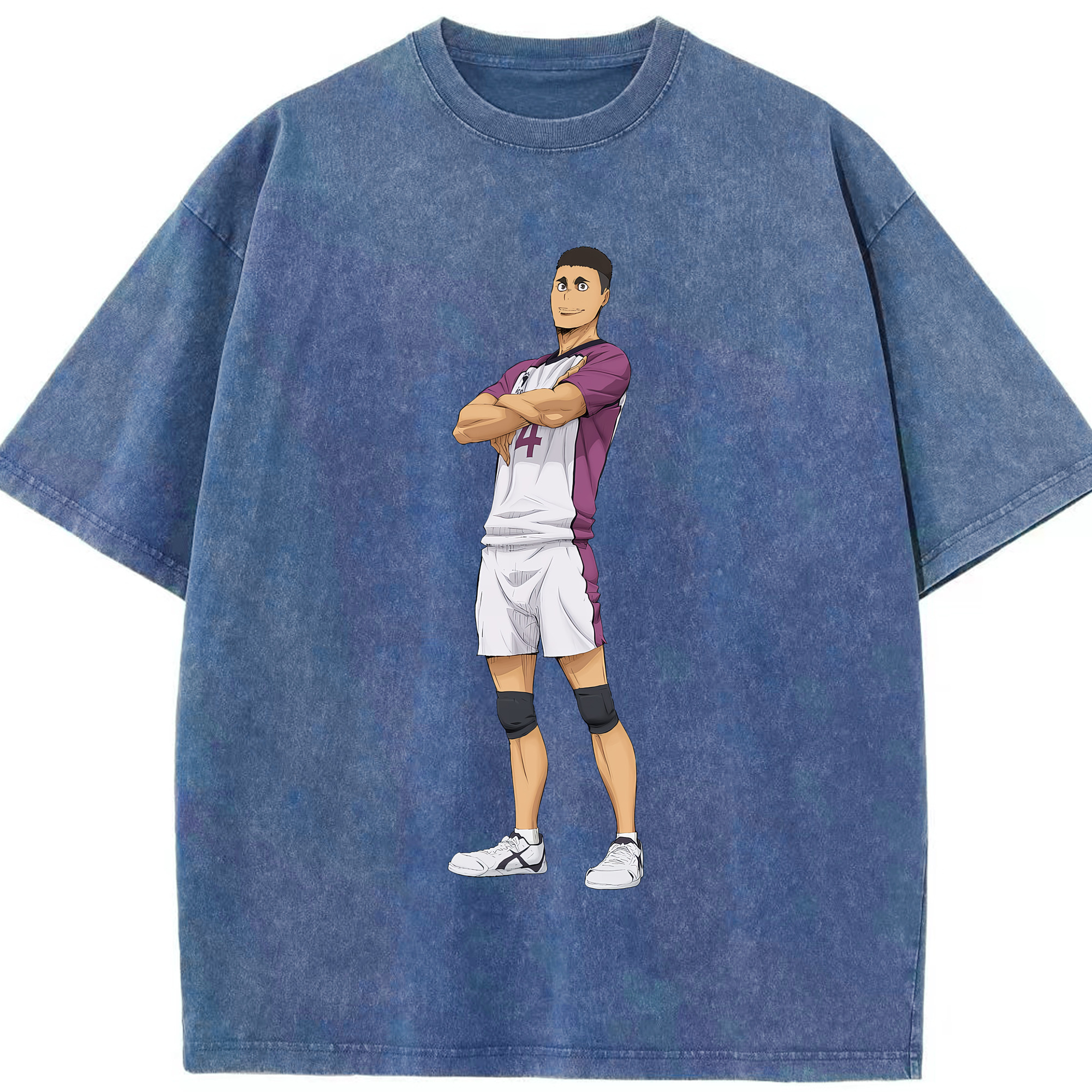 （画像用） ハイキュー!! Haikyu!! 綿100% ヴィンテージ風 半袖Tシャツ（フロントプリント）