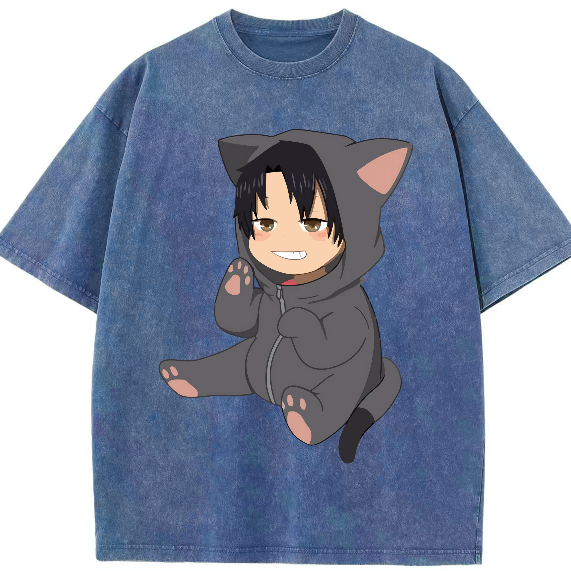 （画像用） ハイキュー!! Haikyu!! 綿100% ヴィンテージ風 半袖Tシャツ（フロントプリント）