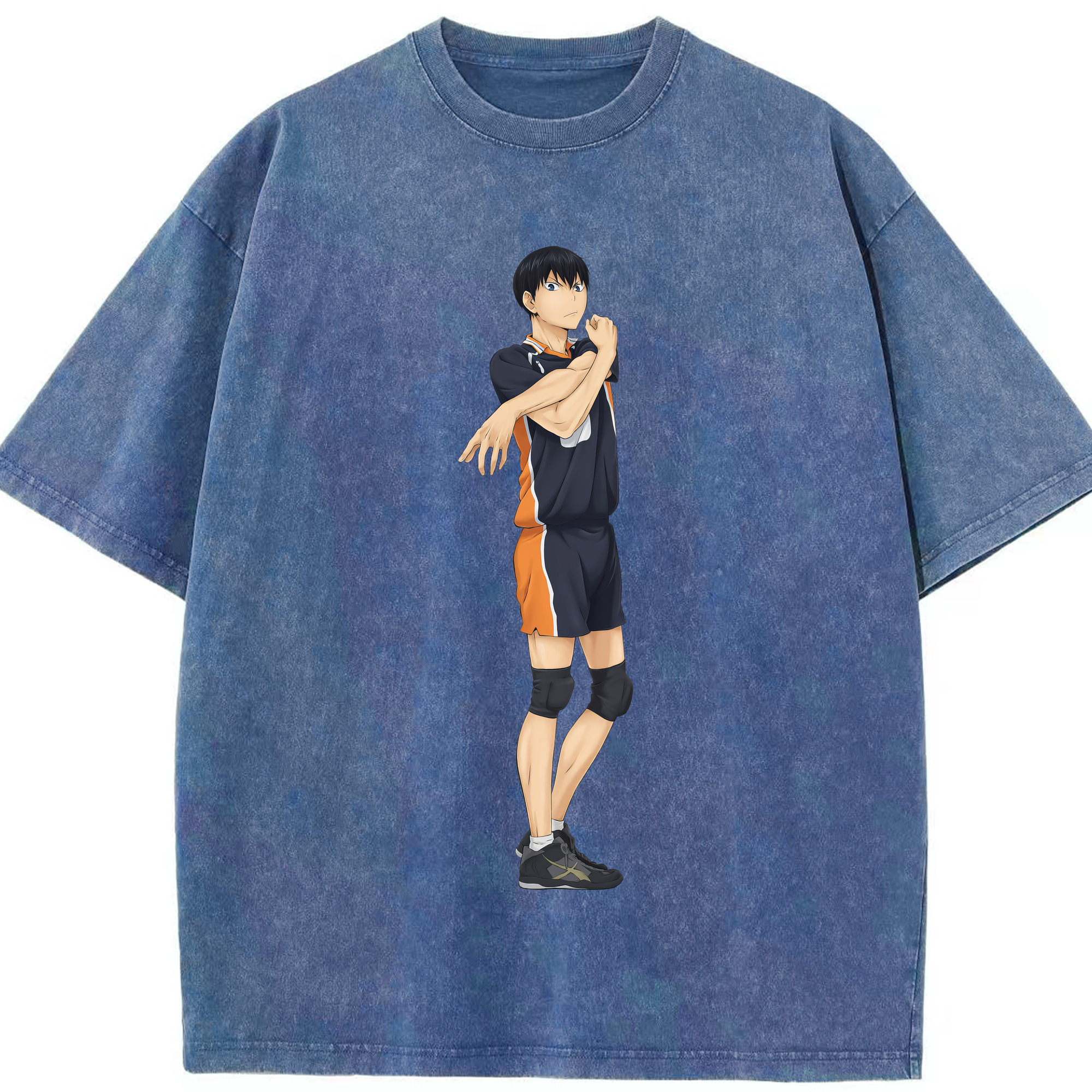 （画像用） ハイキュー!! Haikyu!! 綿100% ヴィンテージ風 半袖Tシャツ（フロントプリント）
