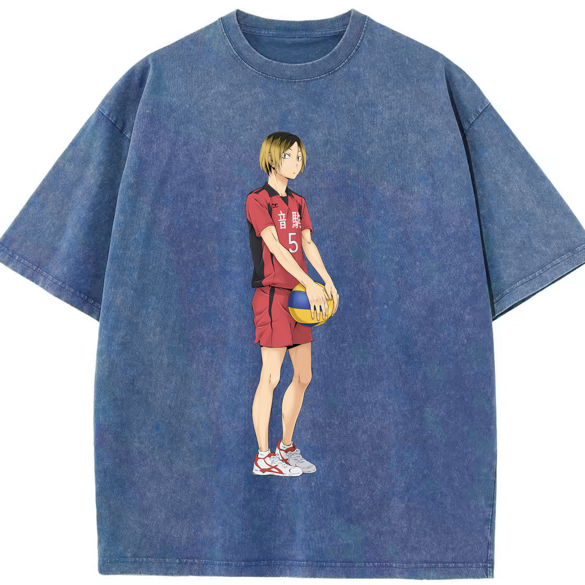 （画像用） ハイキュー!! Haikyu!! 綿100% ヴィンテージ風 半袖Tシャツ（フロントプリント）