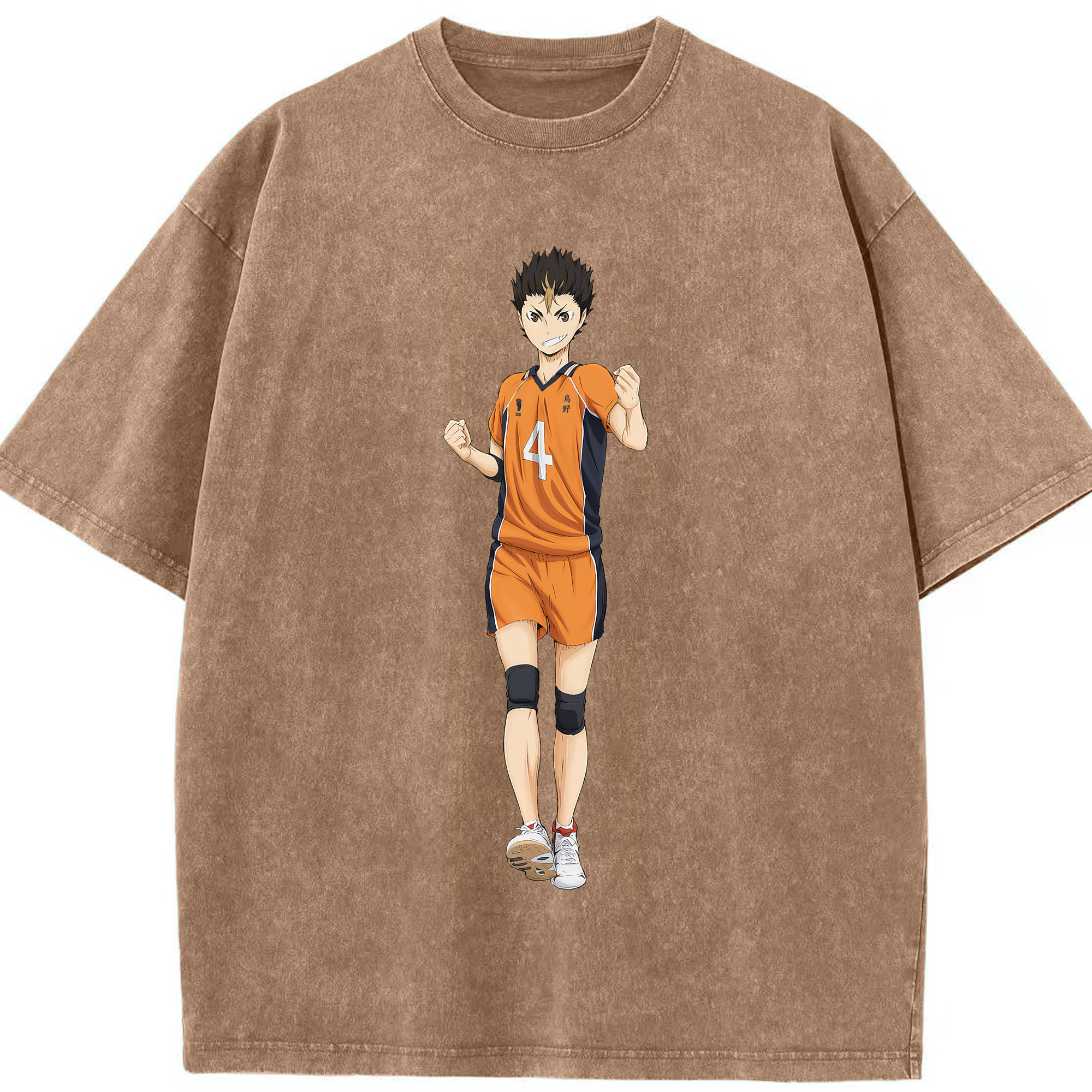 （画像用） ハイキュー!! Haikyu!! 綿100% ヴィンテージ風 半袖Tシャツ（フロントプリント）
