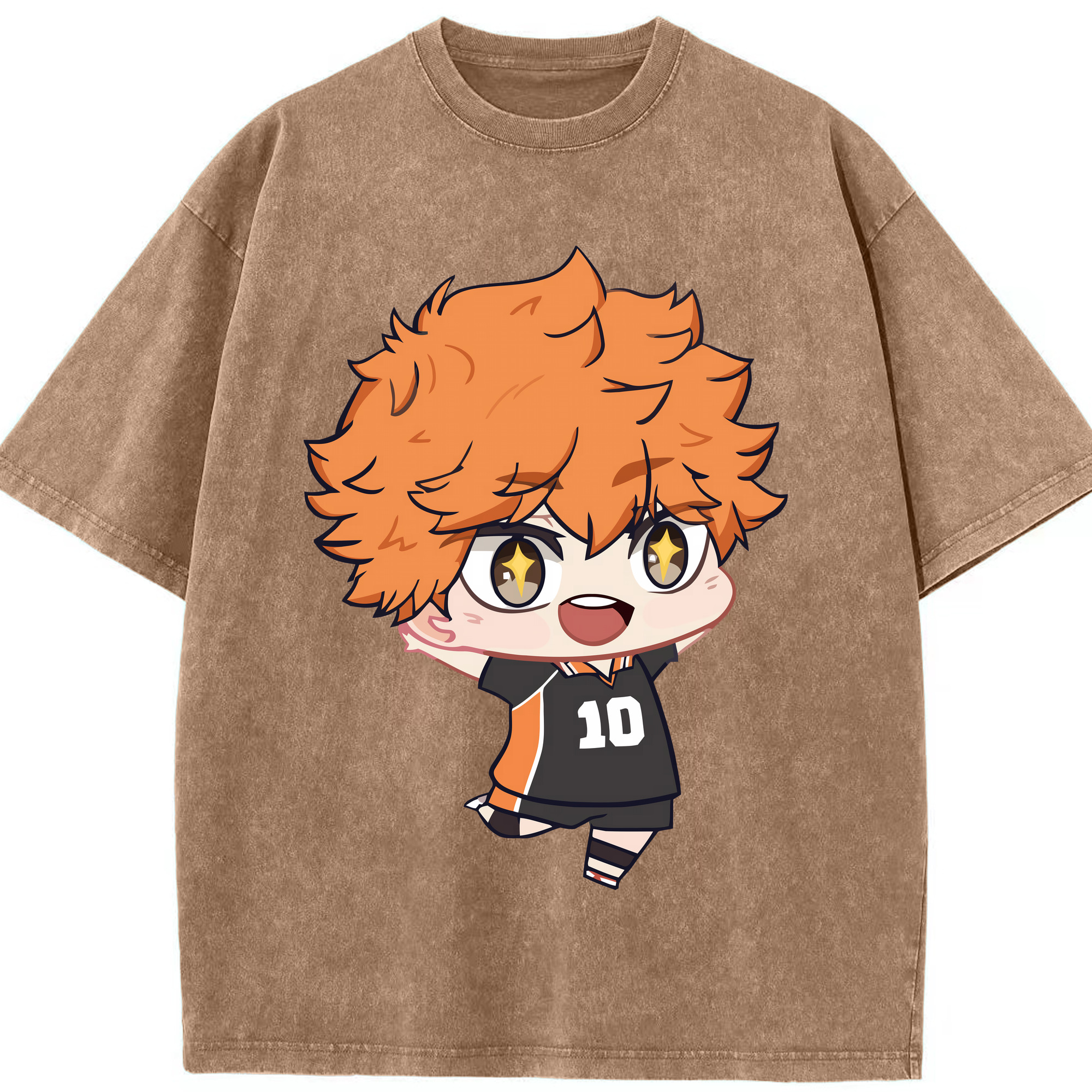 （画像用） ハイキュー!! Haikyu!! 綿100% ヴィンテージ風 半袖Tシャツ（フロントプリント）