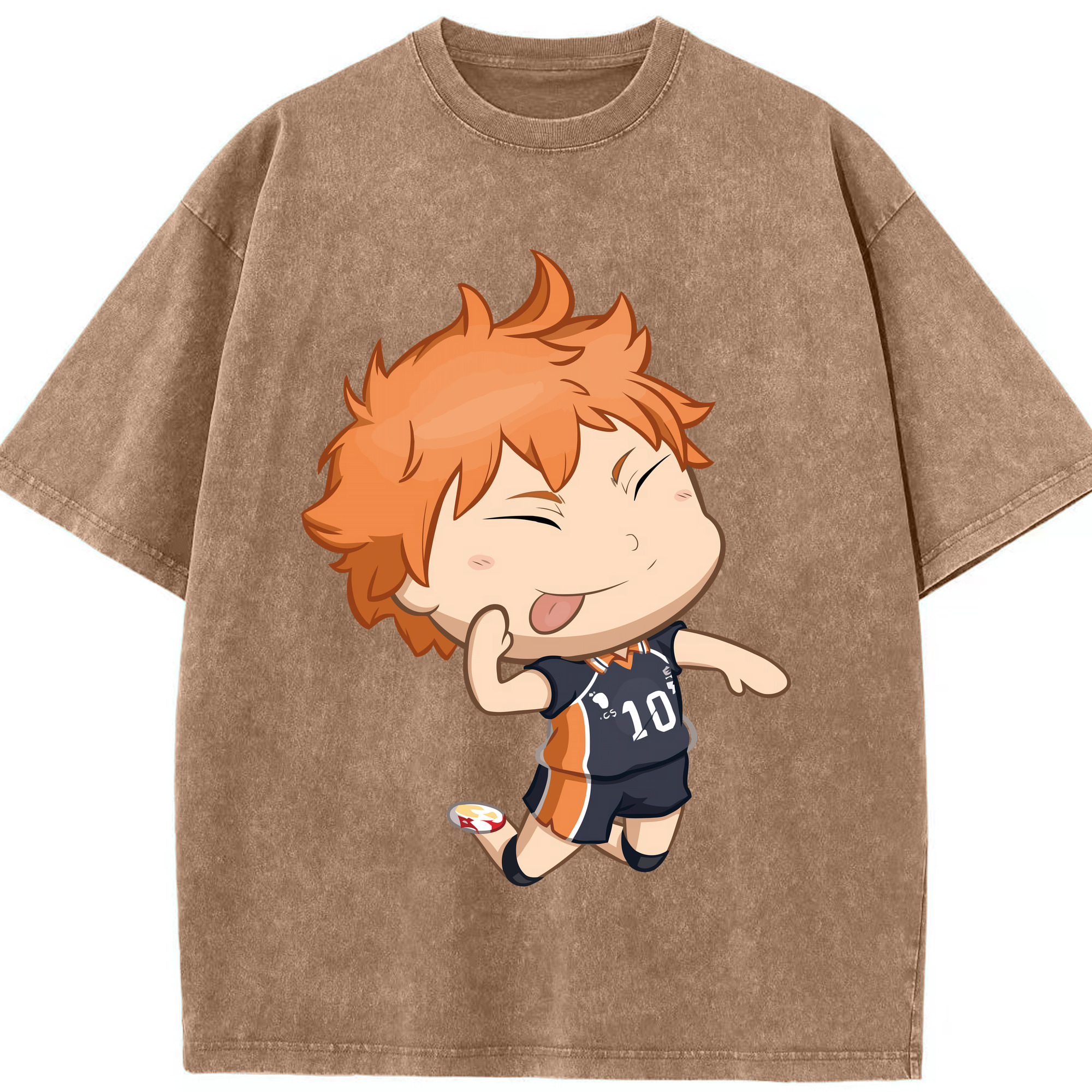 （画像用） ハイキュー!! Haikyu!! 綿100% ヴィンテージ風 半袖Tシャツ（フロントプリント）