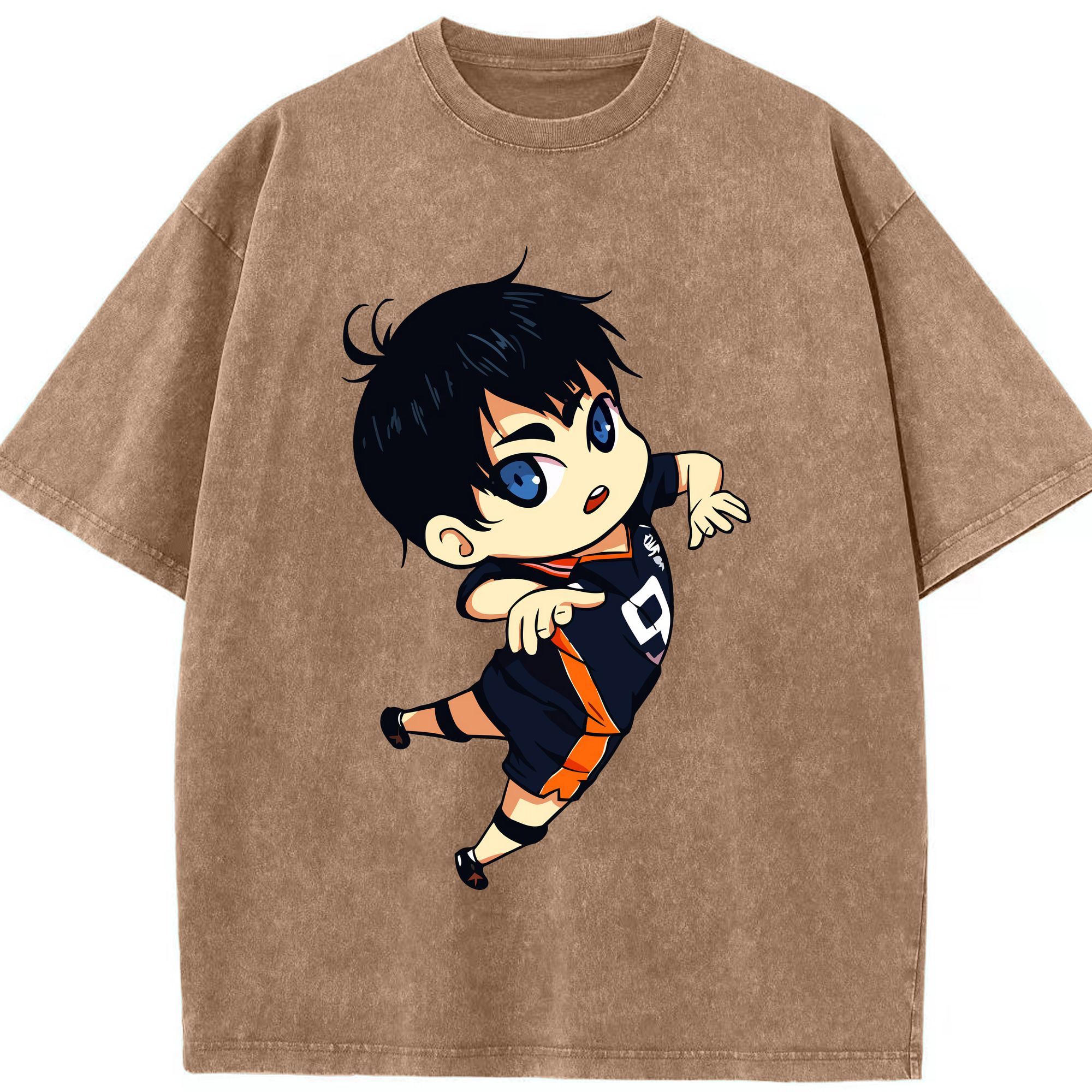 （画像用） ハイキュー!! Haikyu!! 綿100% ヴィンテージ風 半袖Tシャツ（フロントプリント）