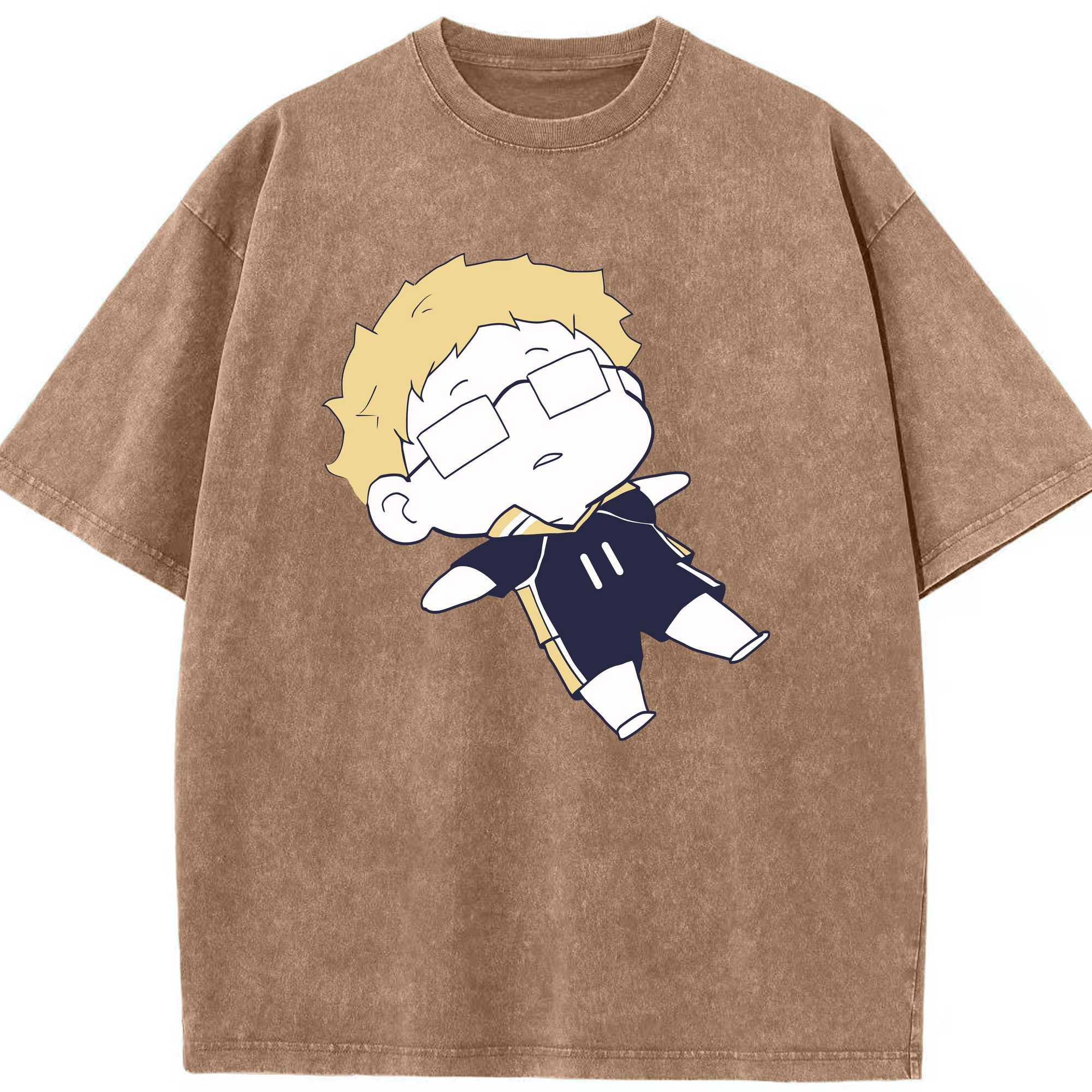 （画像用） ハイキュー!! Haikyu!! 綿100% ヴィンテージ風 半袖Tシャツ（フロントプリント）