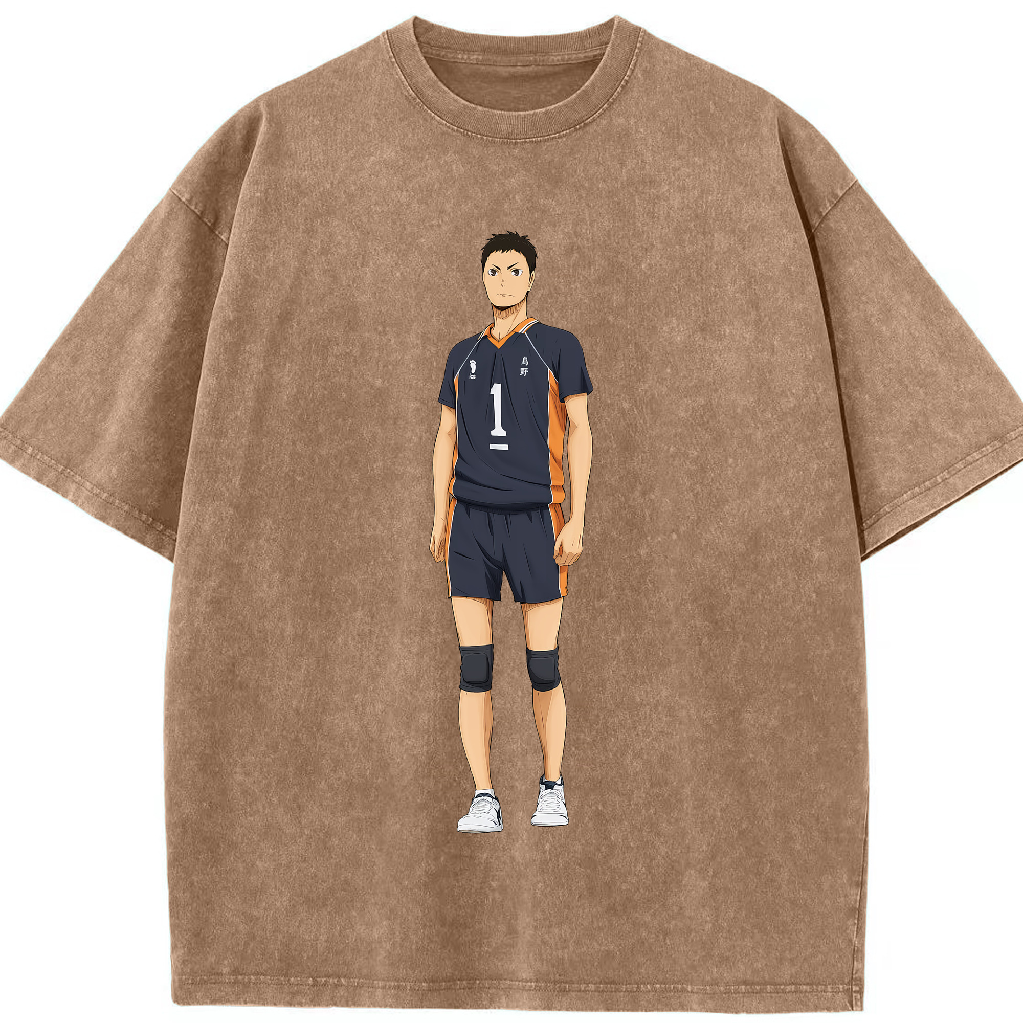 （画像用） ハイキュー!! Haikyu!! 綿100% ヴィンテージ風 半袖Tシャツ（フロントプリント）