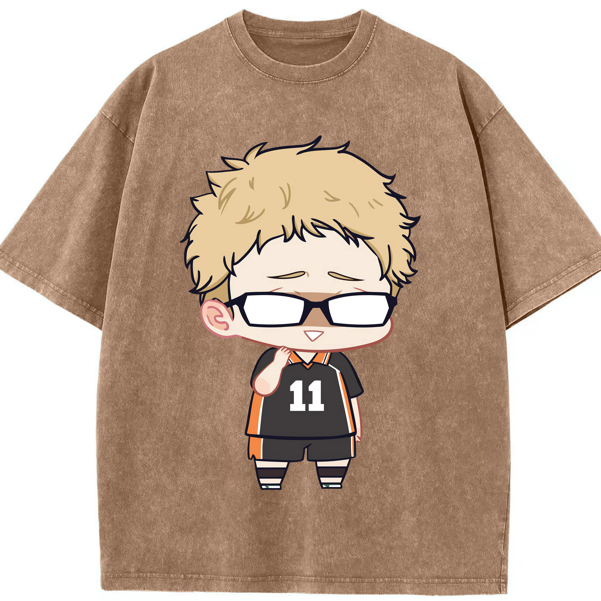 （画像用） ハイキュー!! Haikyu!! 綿100% ヴィンテージ風 半袖Tシャツ（フロントプリント）