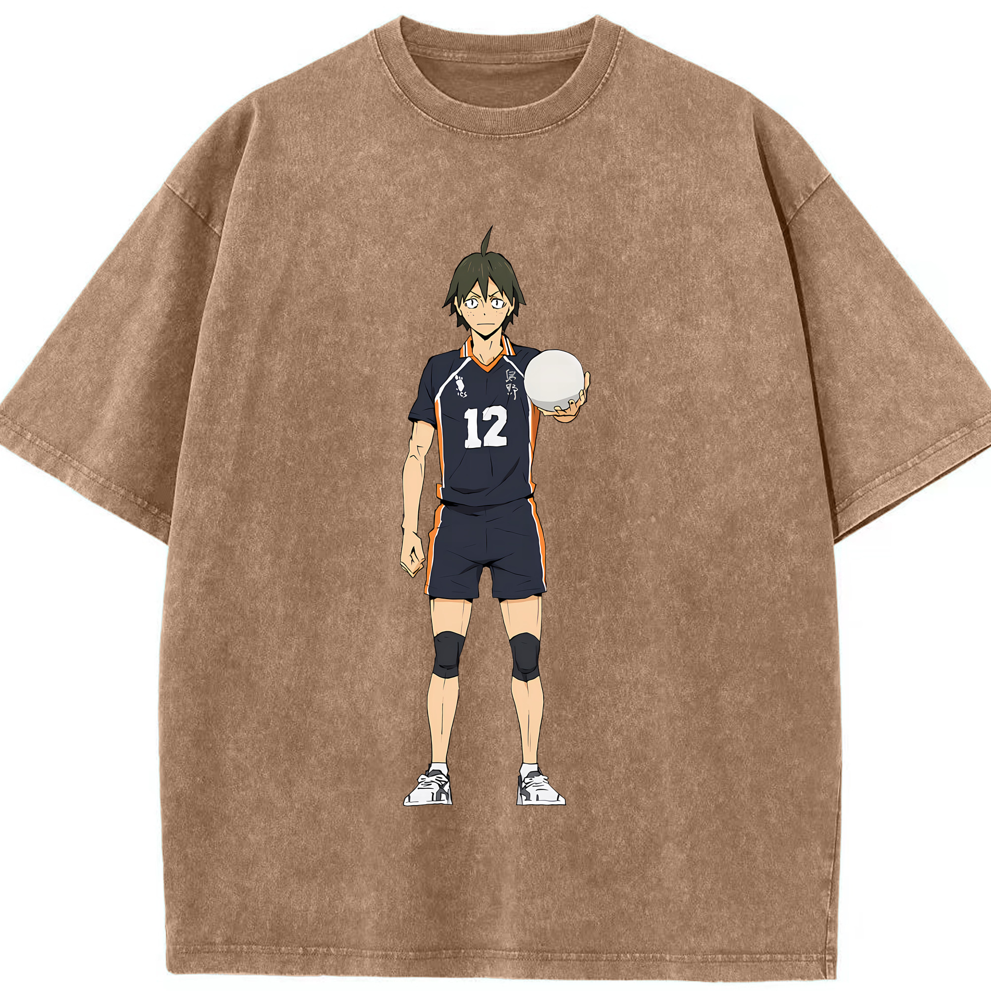 （画像用） ハイキュー!! Haikyu!! 綿100% ヴィンテージ風 半袖Tシャツ（フロントプリント）