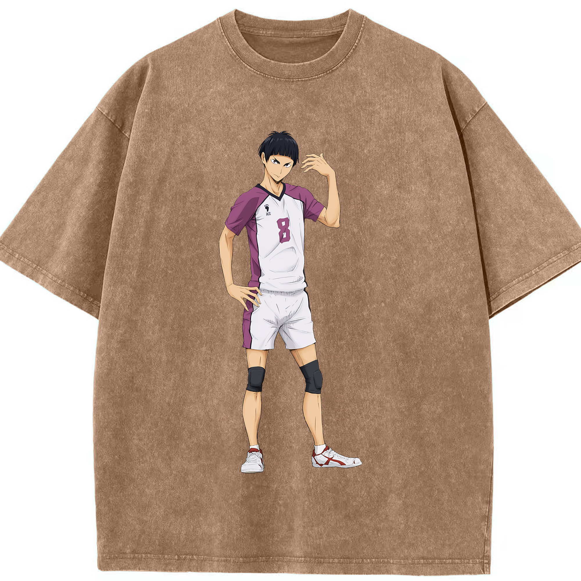 （画像用） ハイキュー!! Haikyu!! 綿100% ヴィンテージ風 半袖Tシャツ（フロントプリント）