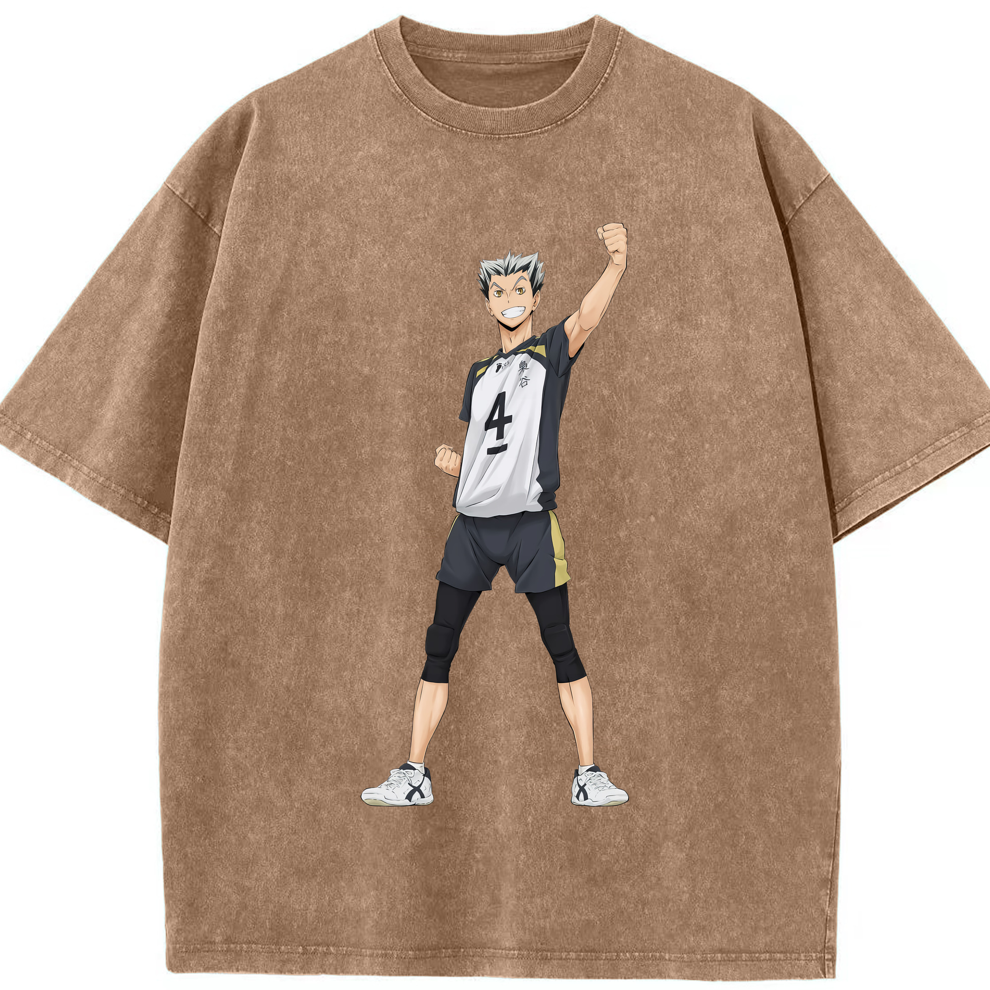 （画像用） ハイキュー!! Haikyu!! 綿100% ヴィンテージ風 半袖Tシャツ（フロントプリント）