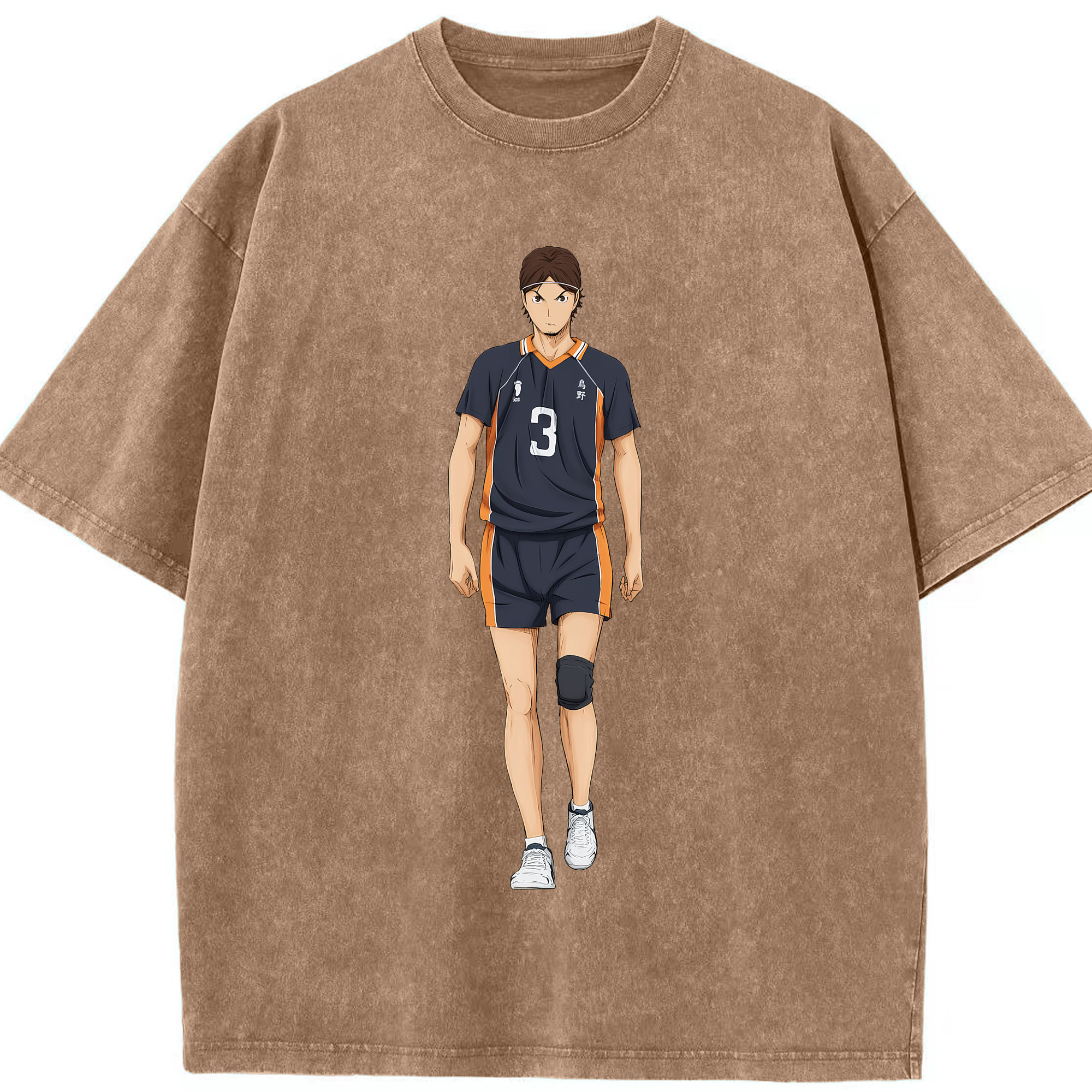 （画像用） ハイキュー!! Haikyu!! 綿100% ヴィンテージ風 半袖Tシャツ（フロントプリント）