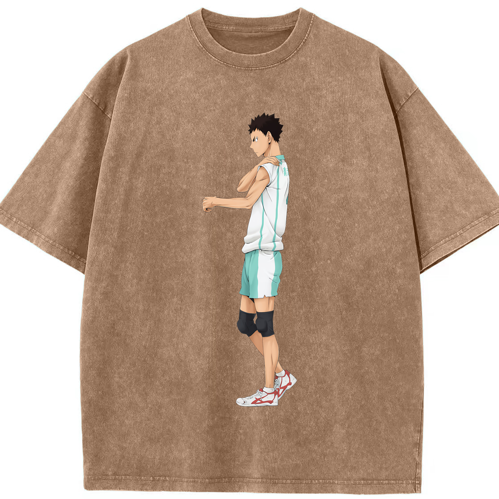 （画像用） ハイキュー!! Haikyu!! 綿100% ヴィンテージ風 半袖Tシャツ（フロントプリント）