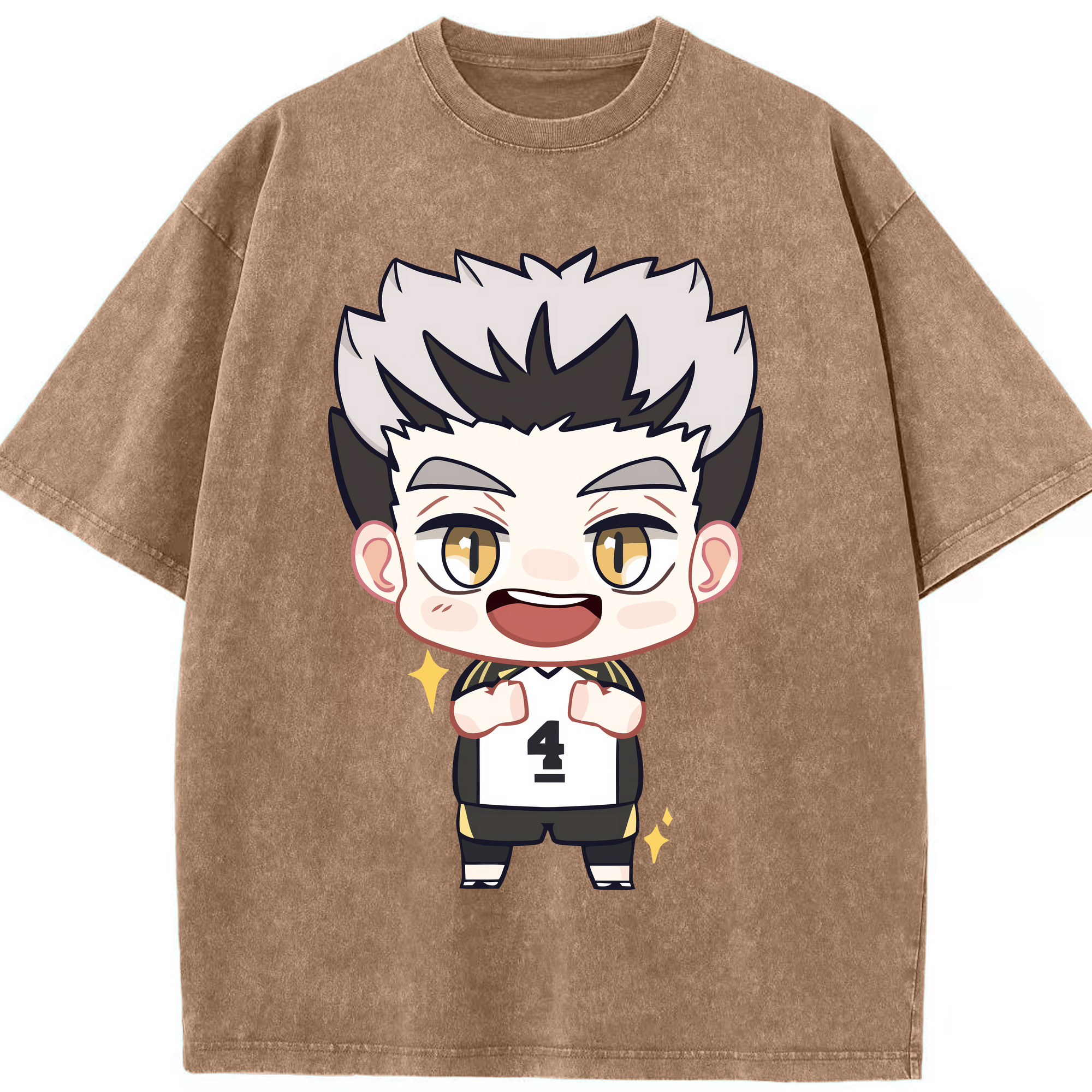 （画像用） ハイキュー!! Haikyu!! 綿100% ヴィンテージ風 半袖Tシャツ（フロントプリント）