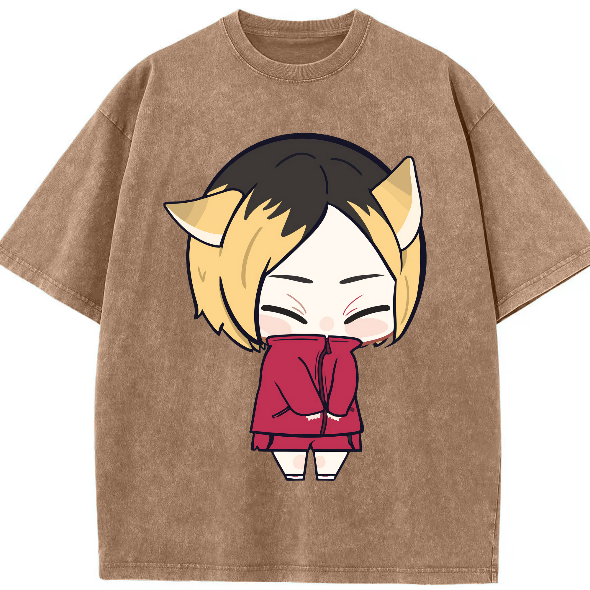 （画像用） ハイキュー!! Haikyu!! 綿100% ヴィンテージ風 半袖Tシャツ（フロントプリント）