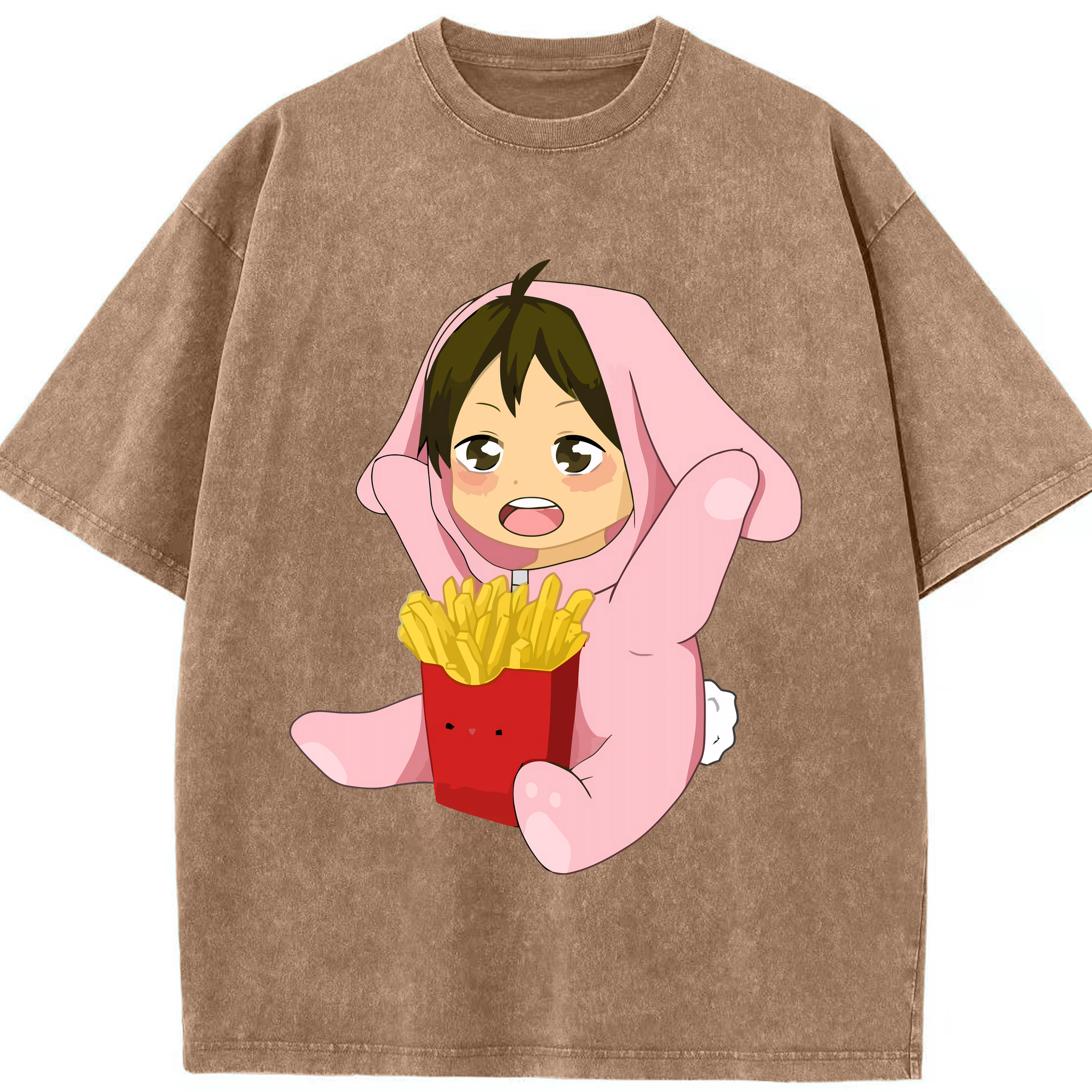 （画像用） ハイキュー!! Haikyu!! 綿100% ヴィンテージ風 半袖Tシャツ（フロントプリント）