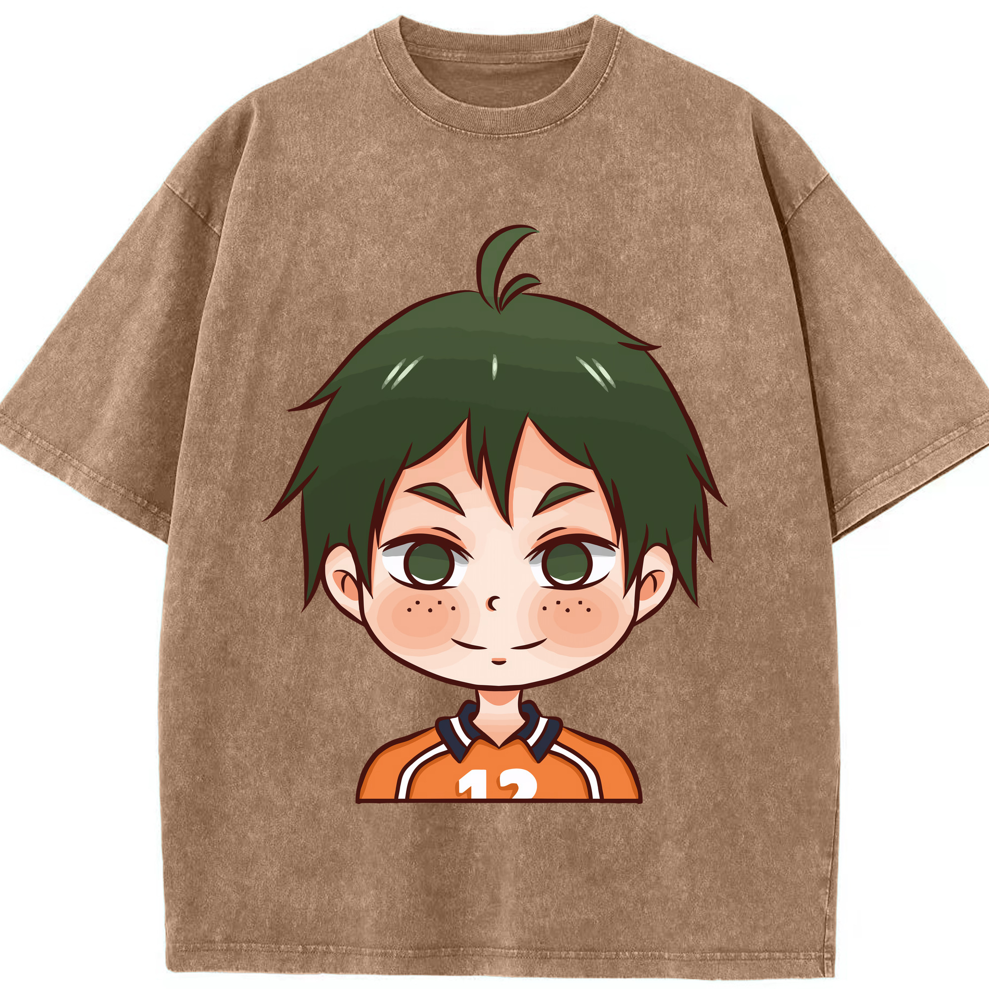 （画像用） ハイキュー!! Haikyu!! 綿100% ヴィンテージ風 半袖Tシャツ（フロントプリント）